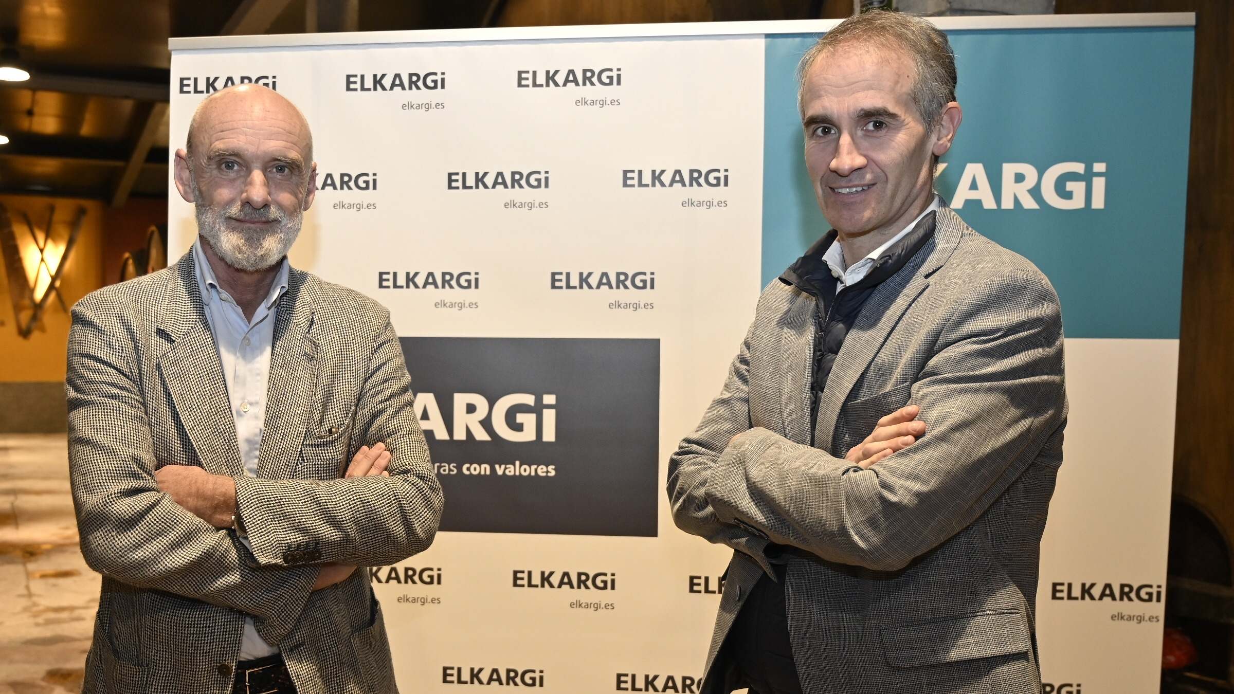 Lander Arteche y Zenón Vázquez, presidente y director general de Elkargi.