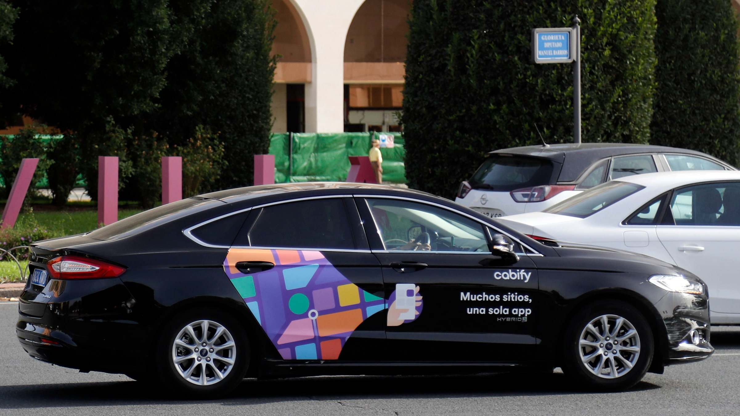 Vista de un vehículo de Cabify.
