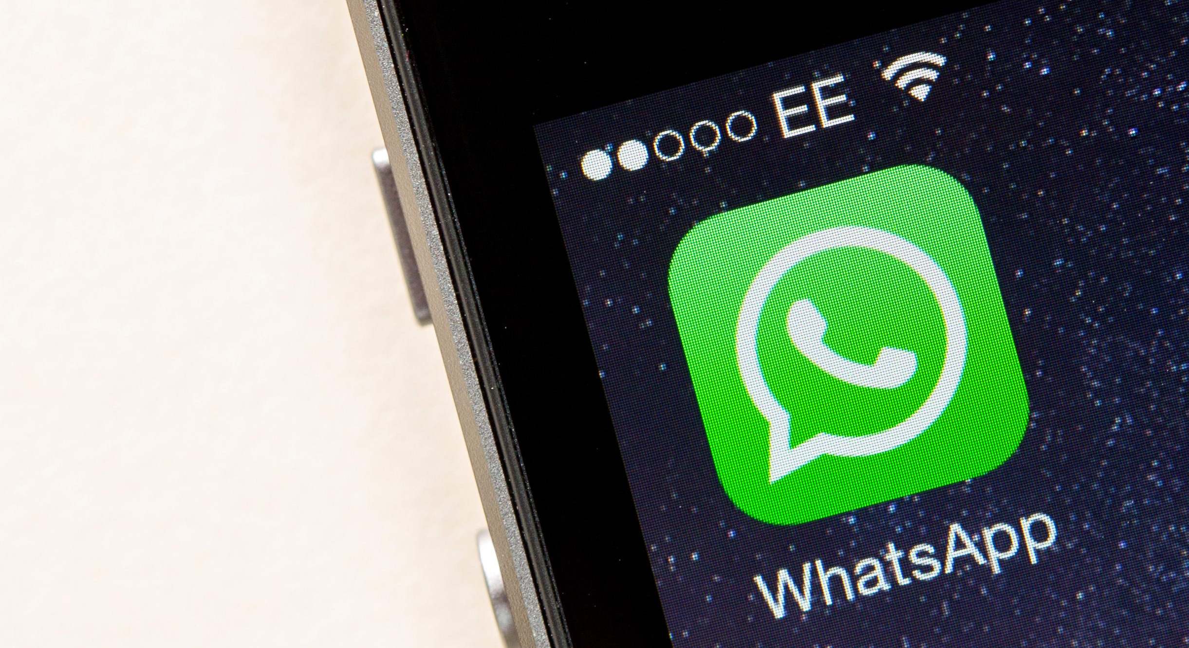 Vista de la aplicación de Whatsapp en un teléfono