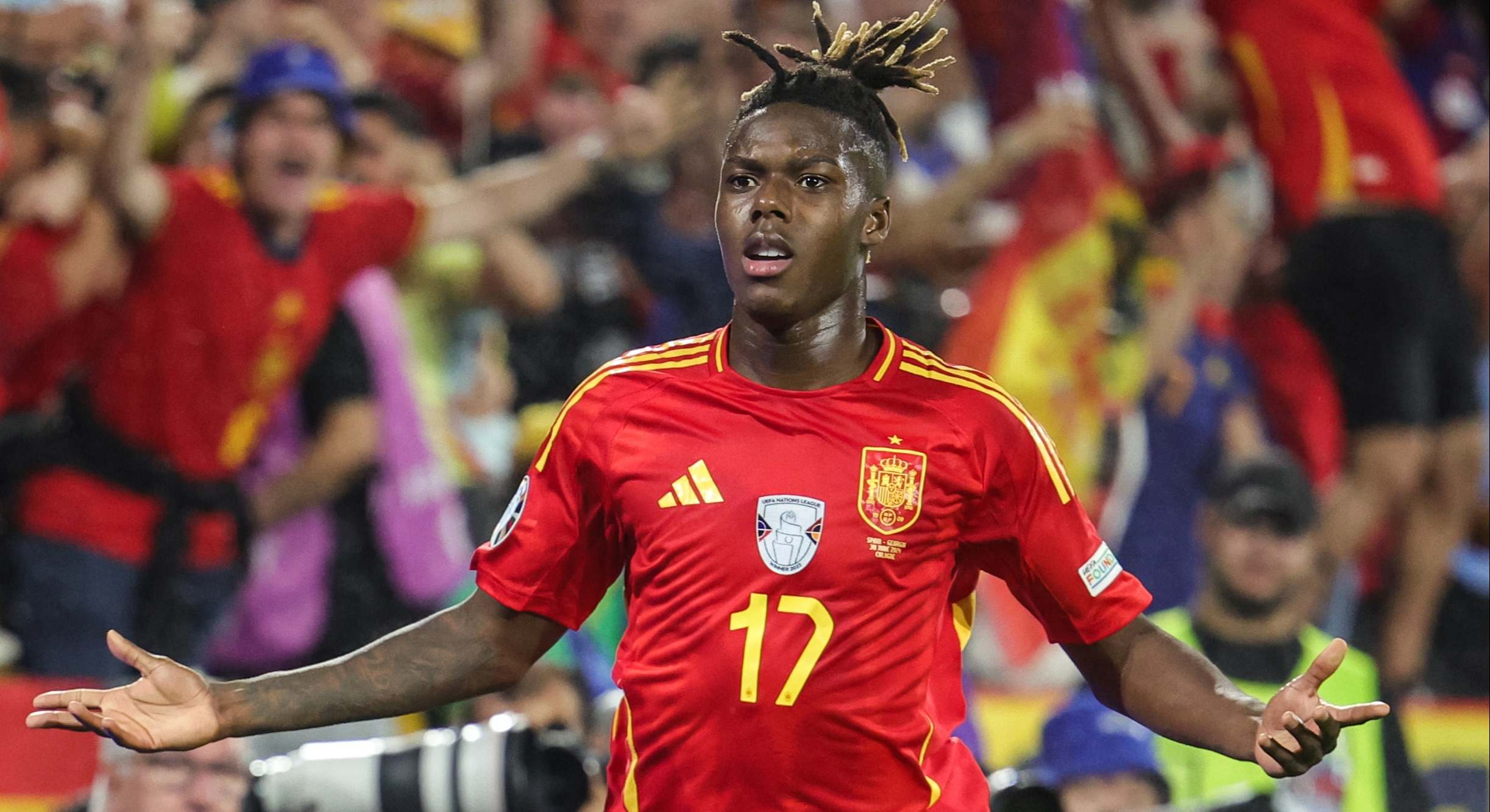 El jugador de la selección Nico Williams