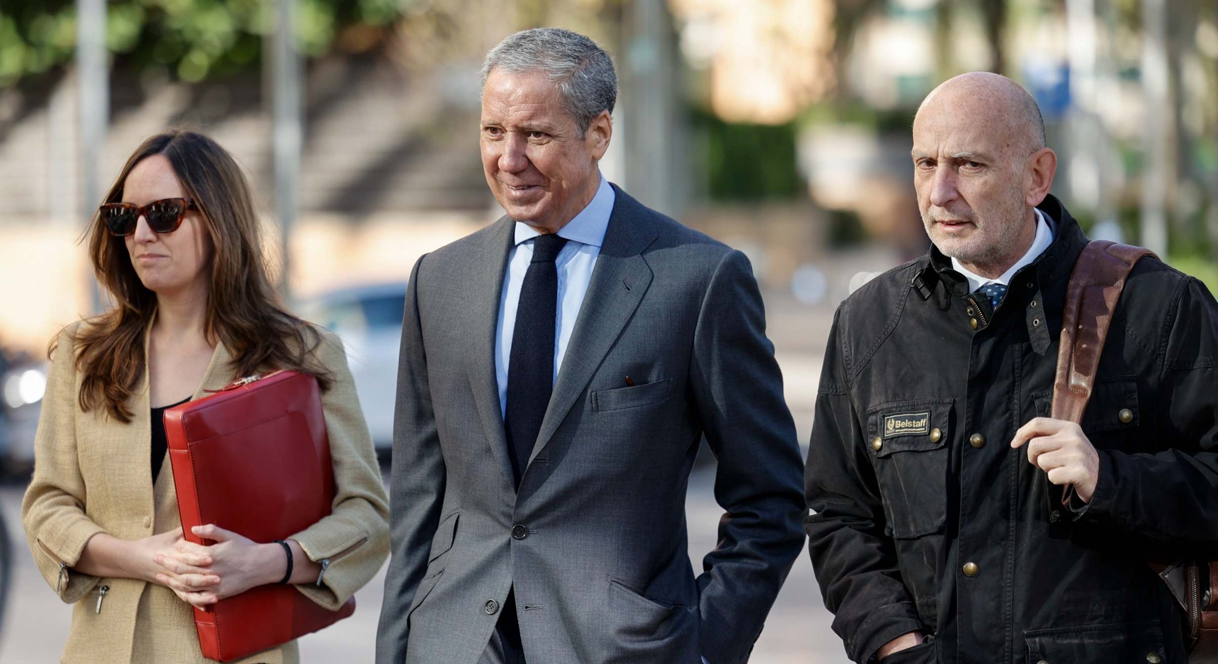 Eduardo Zaplana, a su llegada a la Ciudad de la Justica de Valencia. EFE