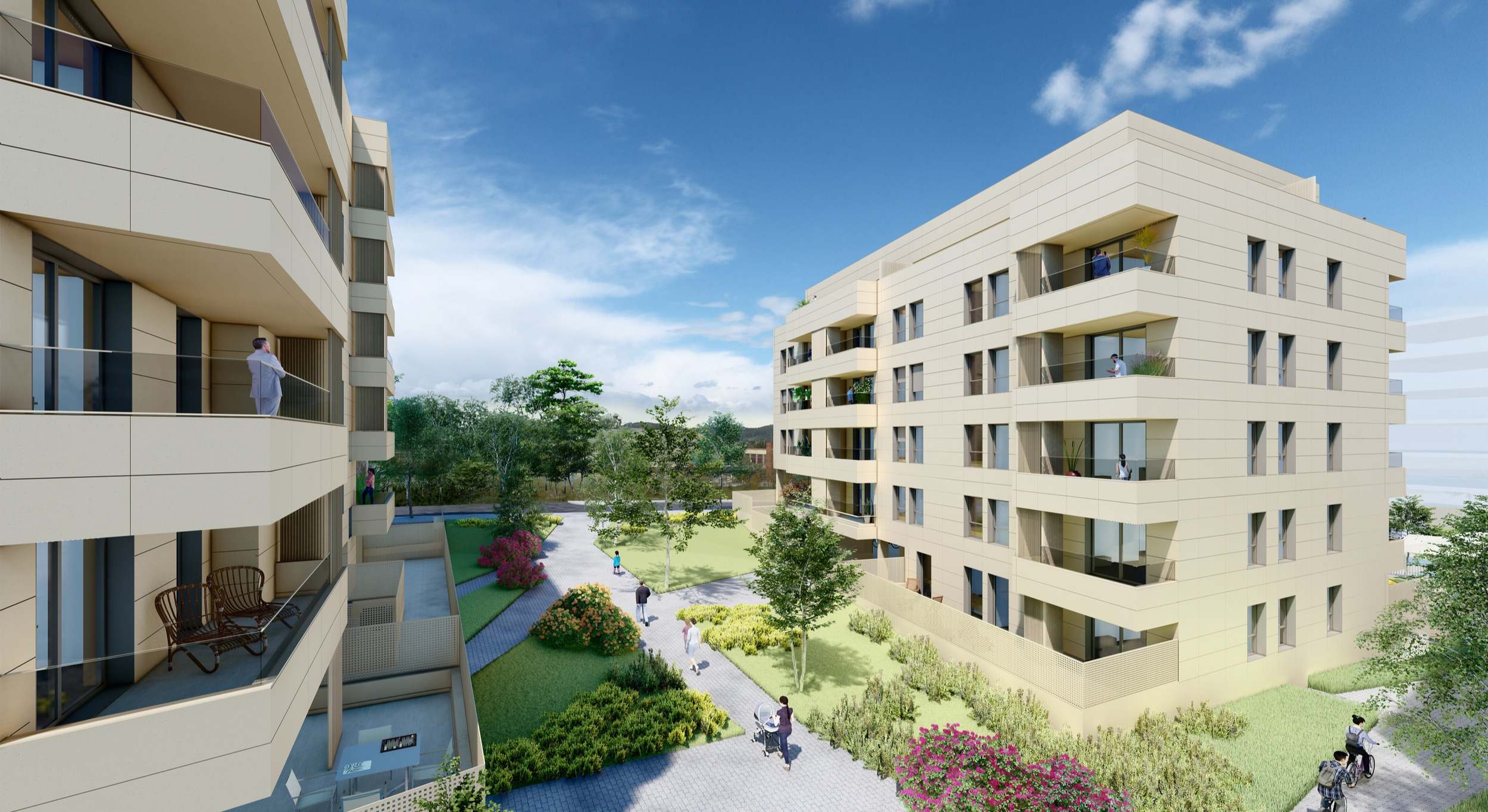 Infografía de la nueva promoción de vivienda en Mungia (Bizkaia)