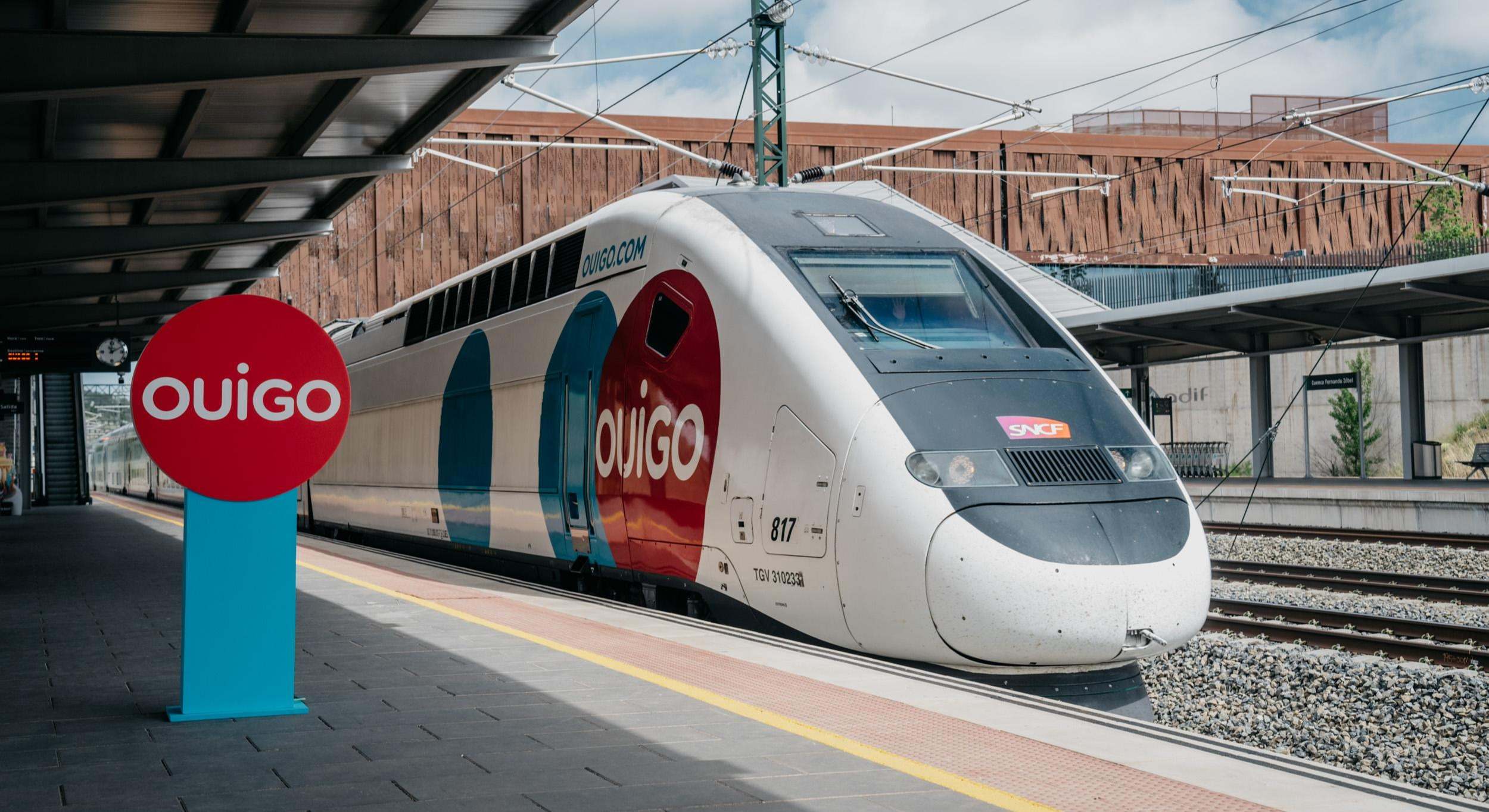 Tren de Ouigo en la estación de Cuenca-Fernando Zóbel.