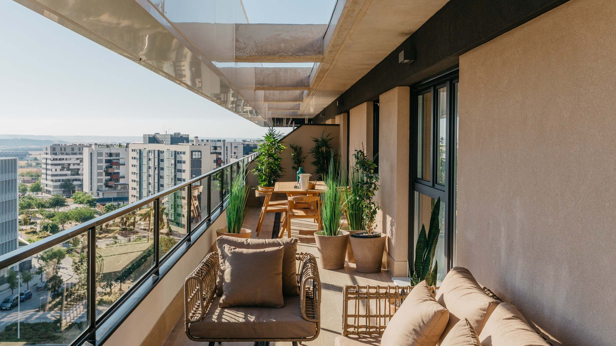 Terraza vivienda valdebebas hines madrid