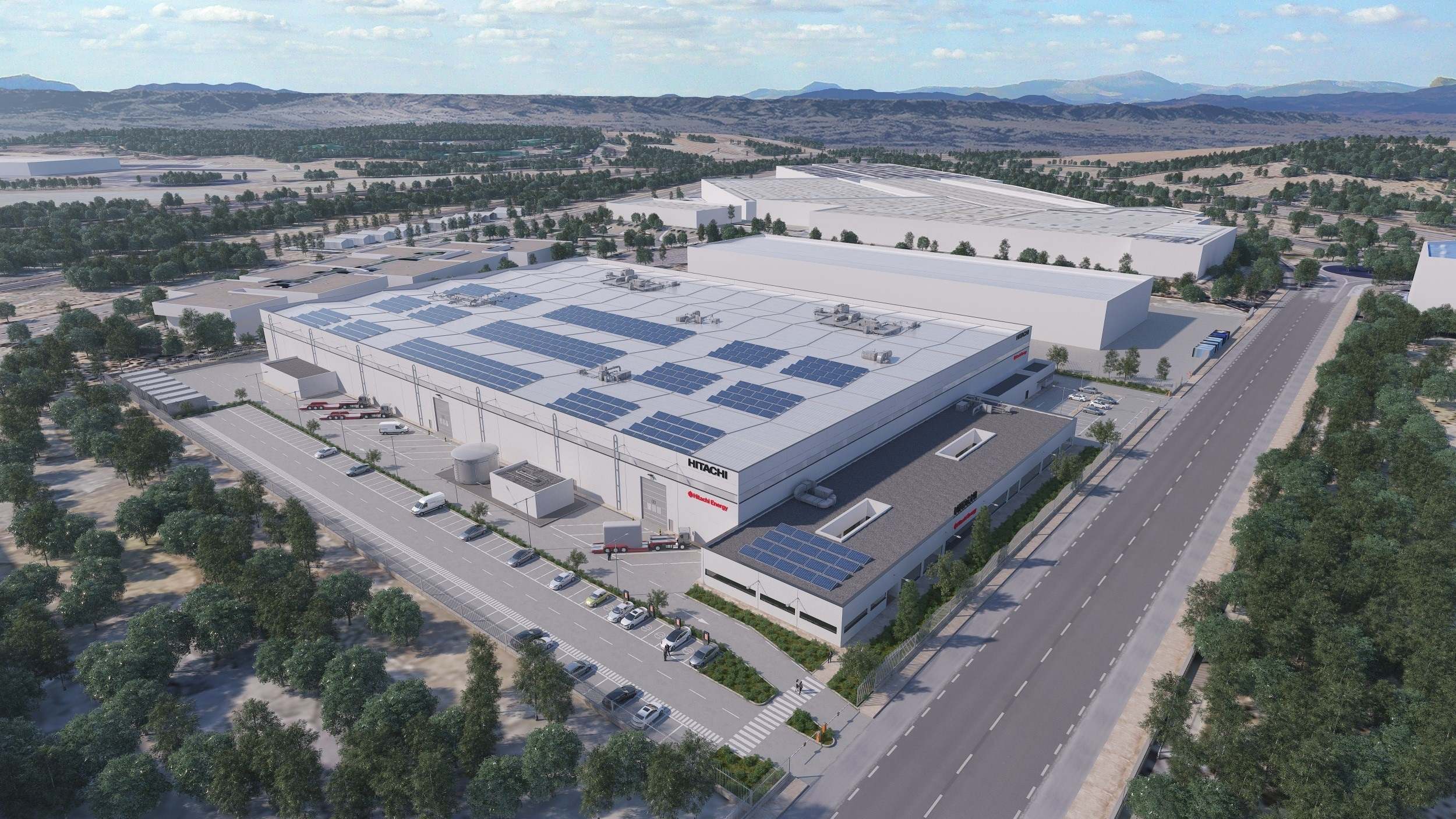 Complejo de Hitachi Energy en la Plataforma Logística de Zaragoza