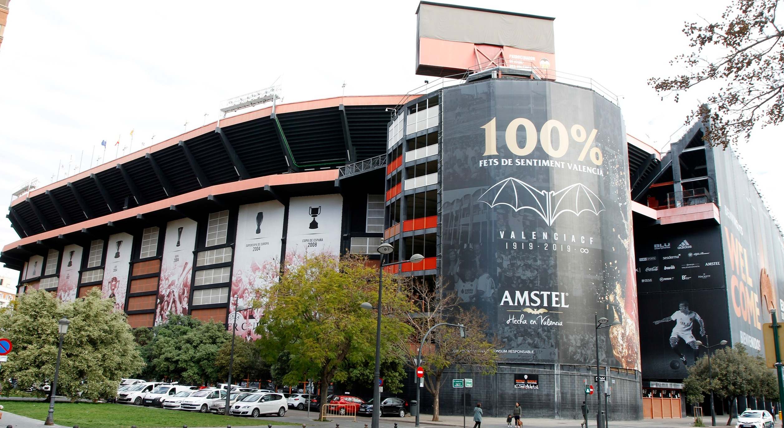 Estadio de Mestalla en que el Valencia CF sigue jugando.