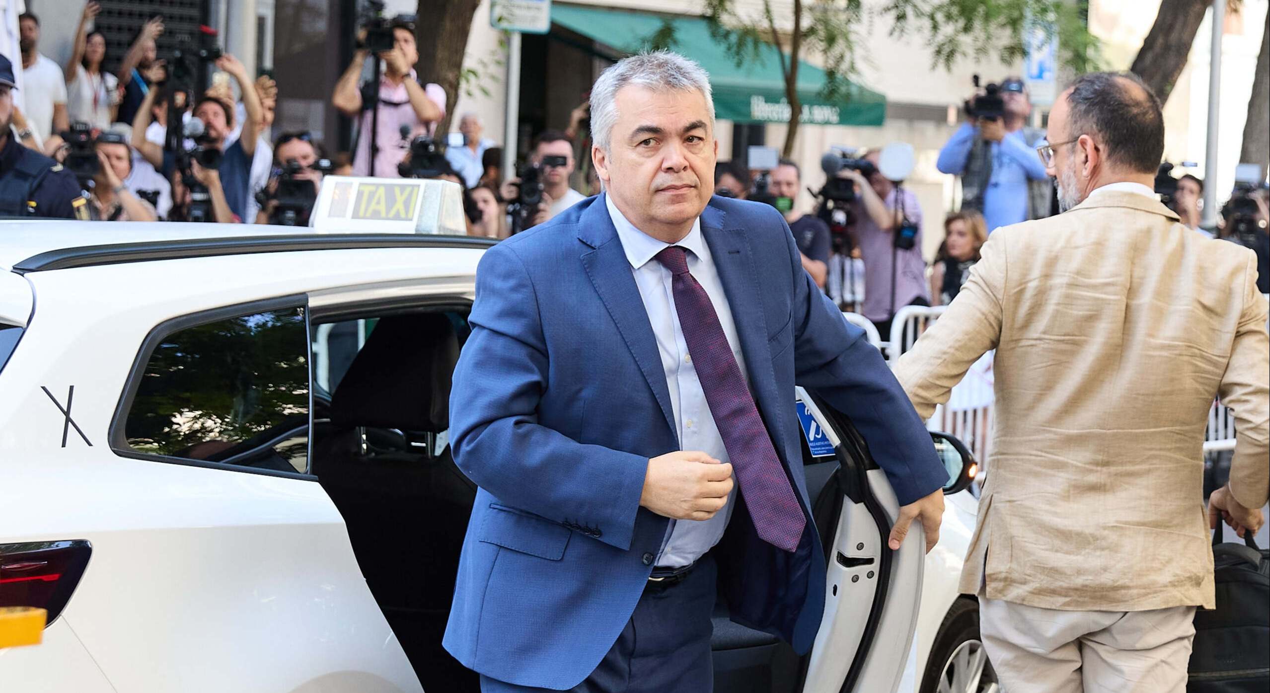 Santos Cerdán, en su entrada al Tribunal Supremo este lunes.