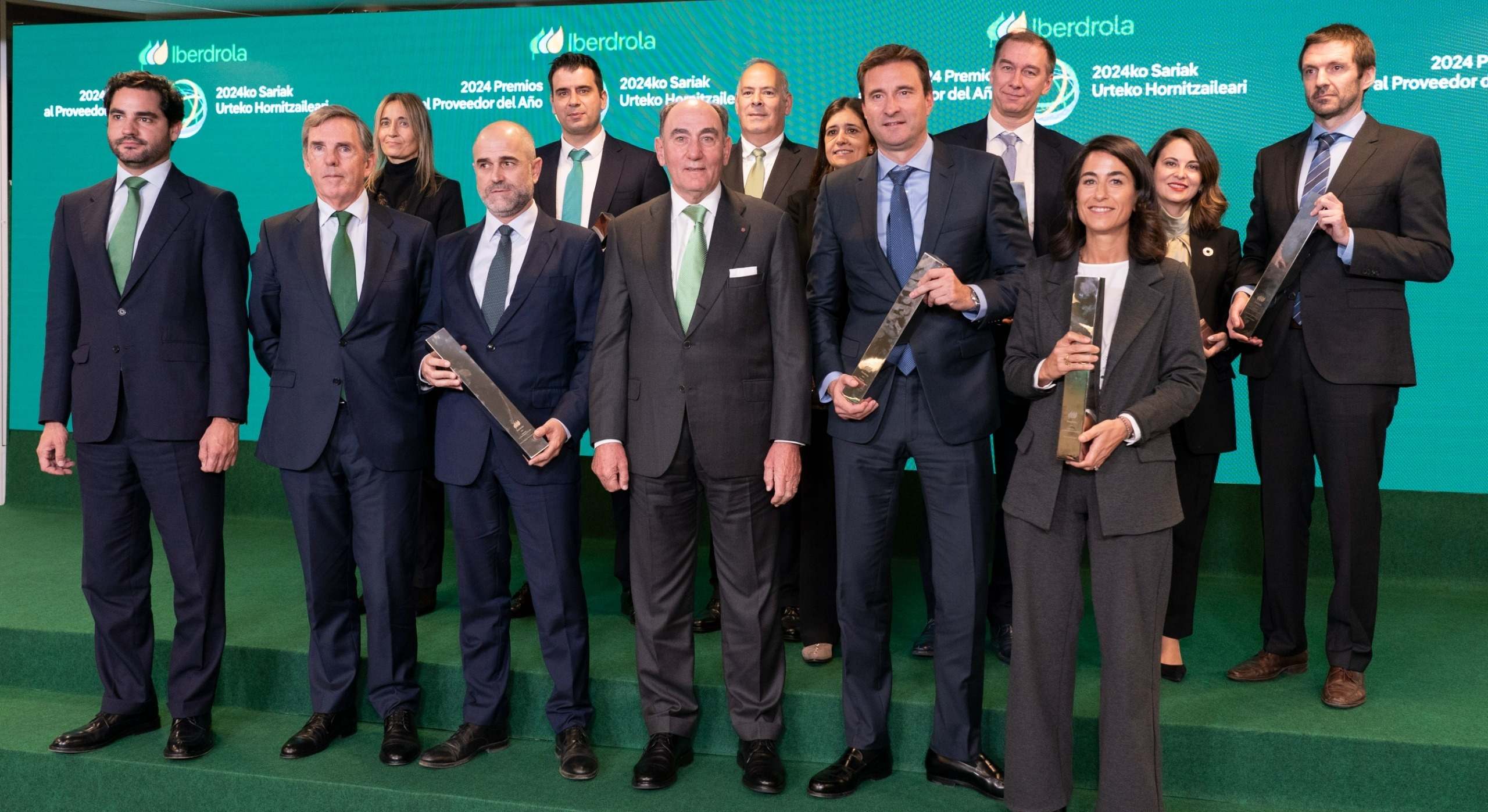 Los premiados en la gala Proveedor del Año en España de Iberdrola.