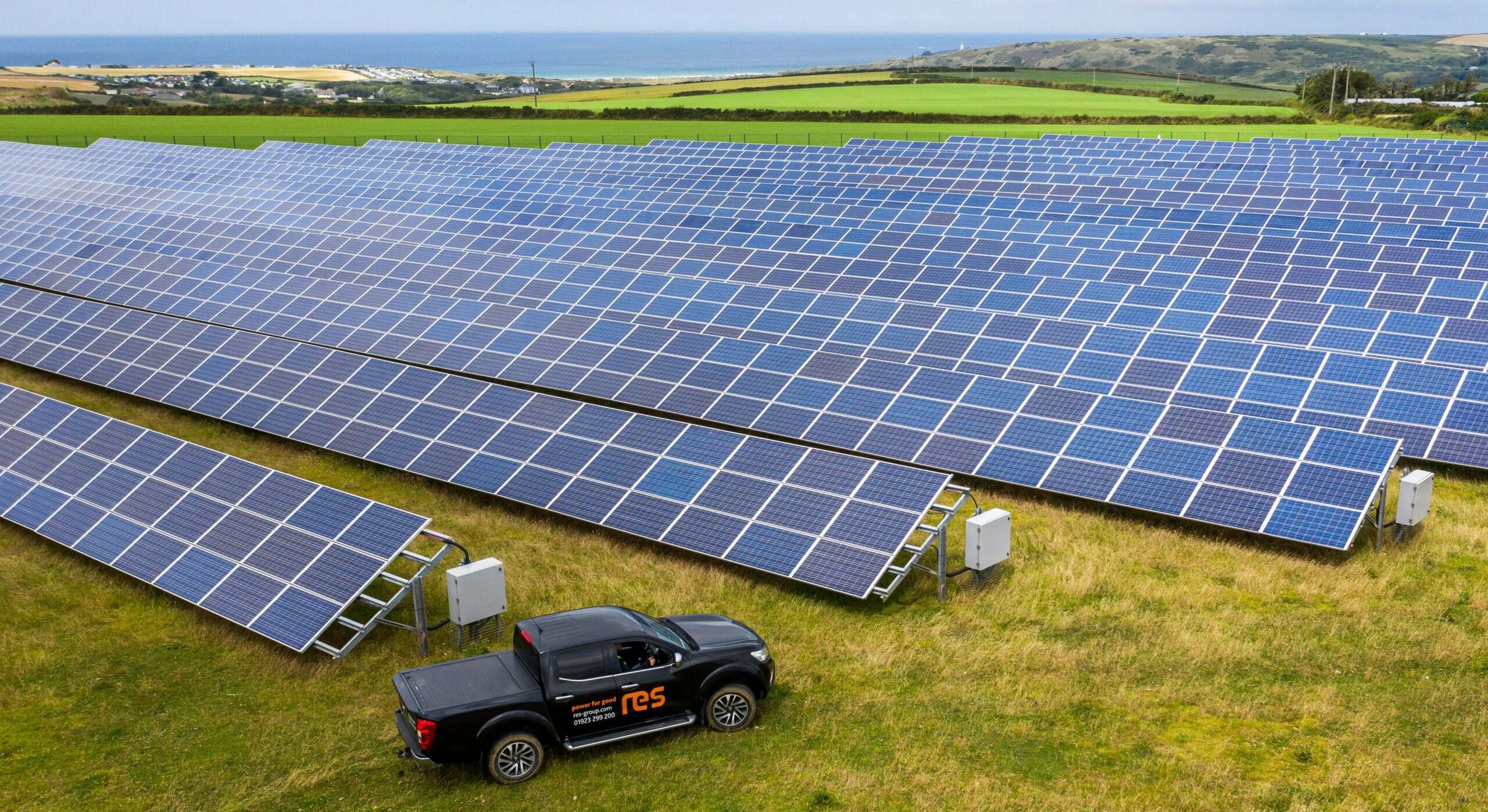 Planta solar en Cornwall (Reino Unido) operada por Res