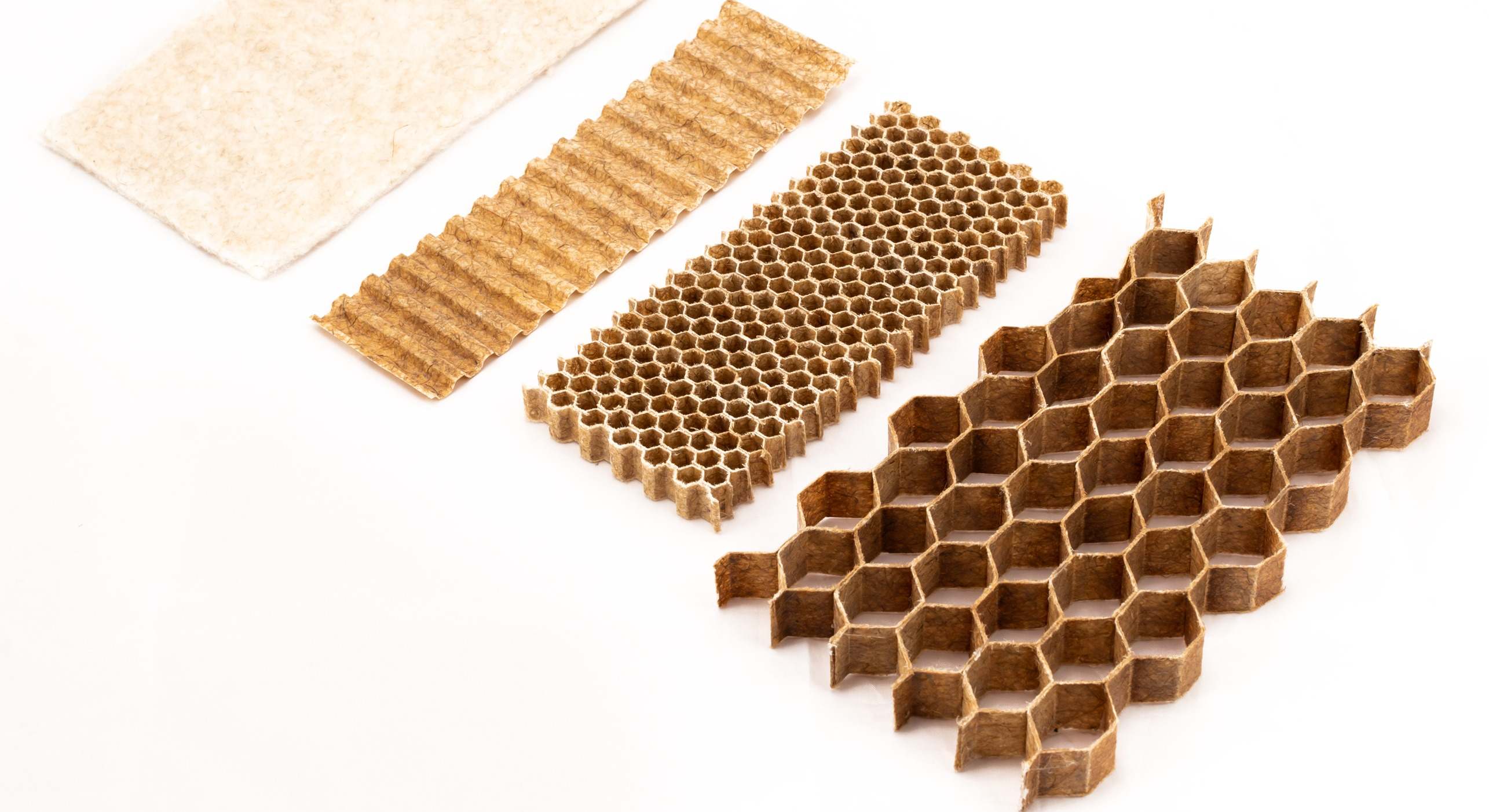 Estructura de núcleos de panel hexagonal de Honeytex.