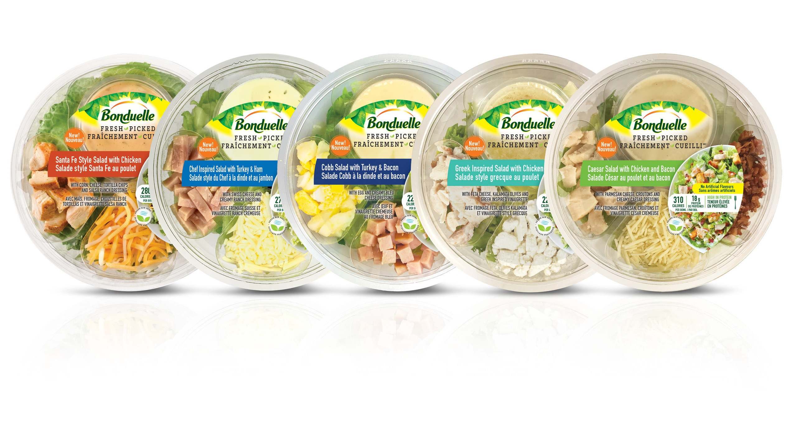 Gama de ensaladas de Bonduelle.
