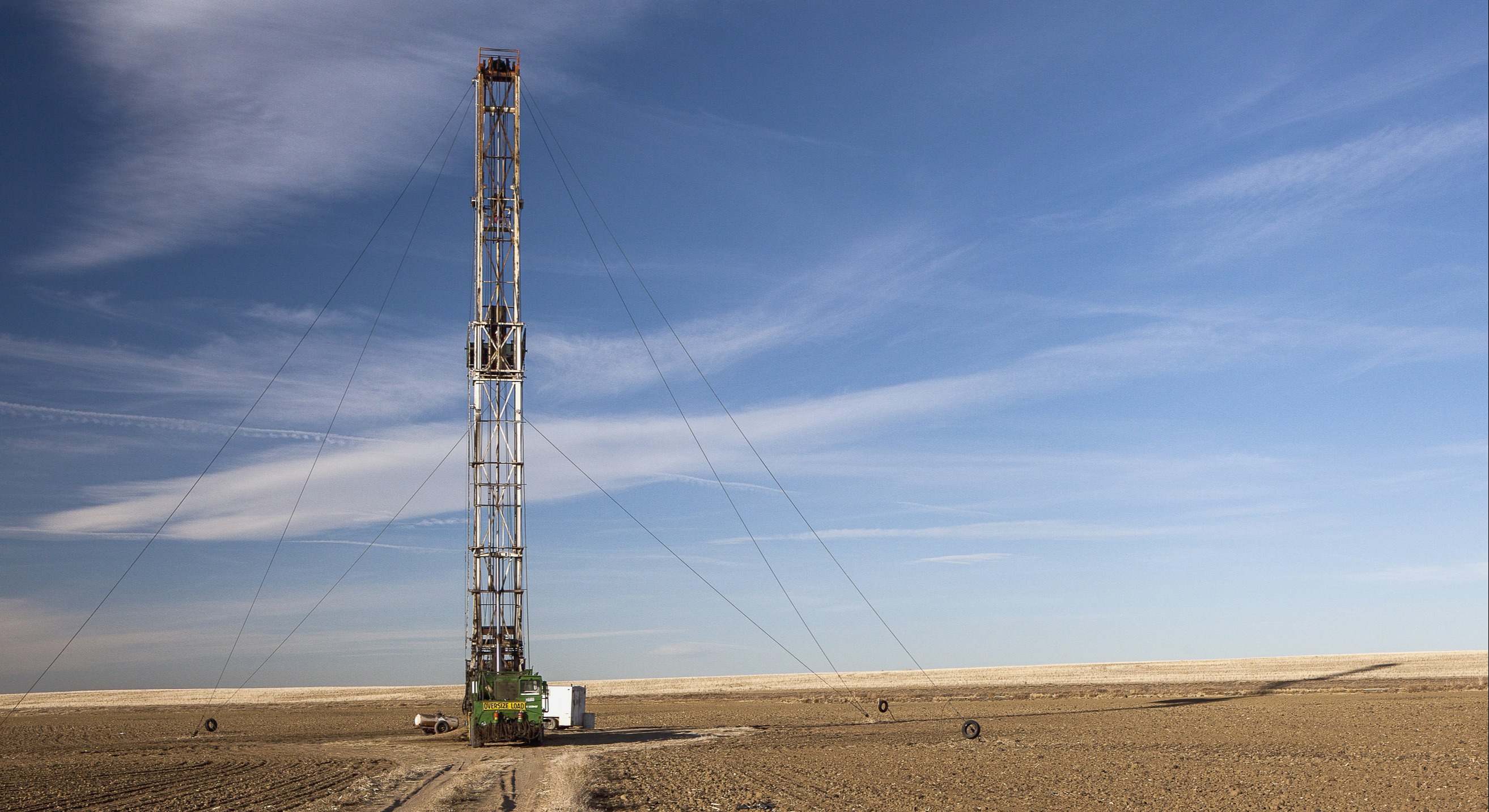 Pozo de fracking en Colorado