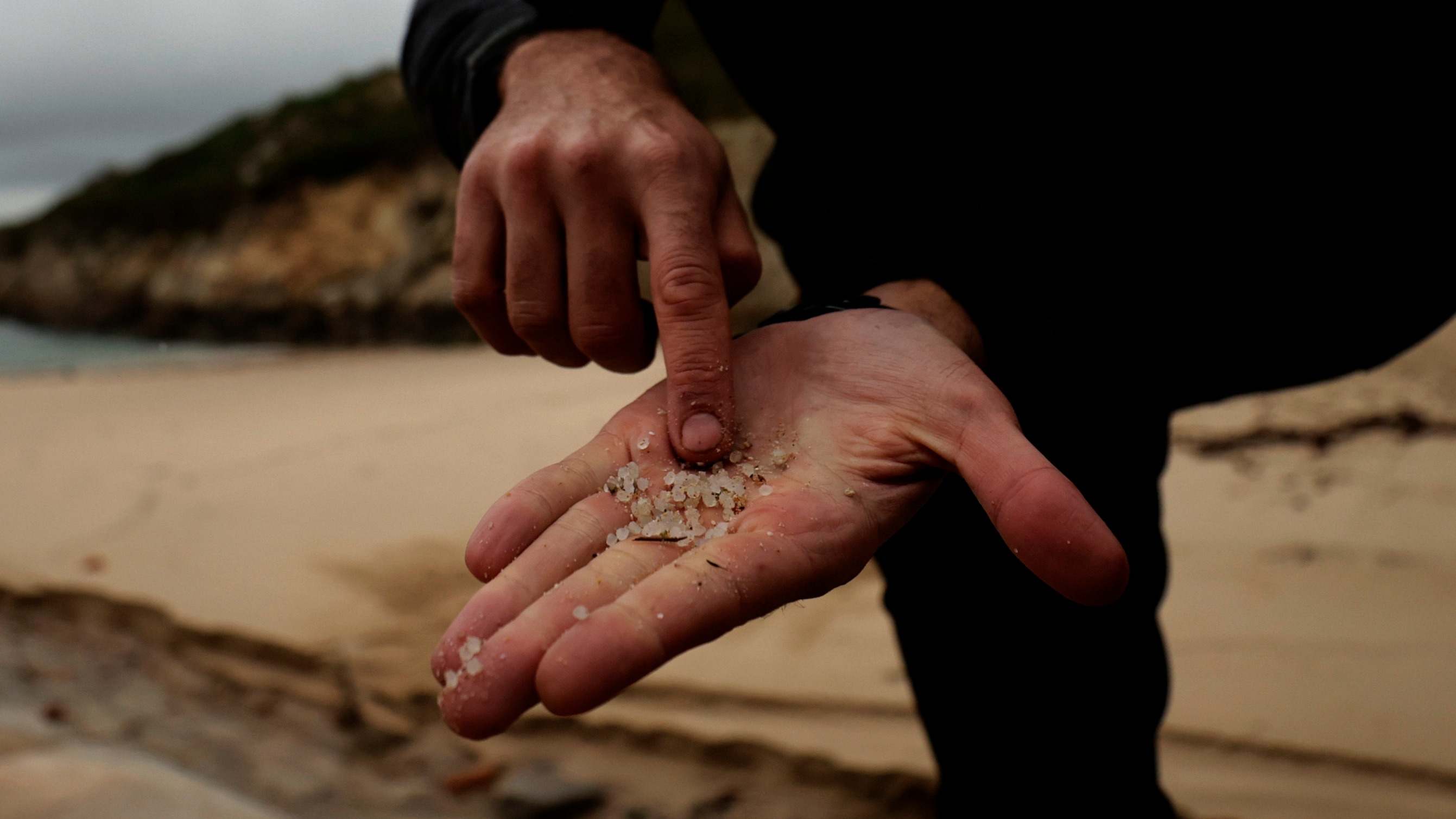 Pellets, playa, vertido, plástico, microplásticos, Galicia