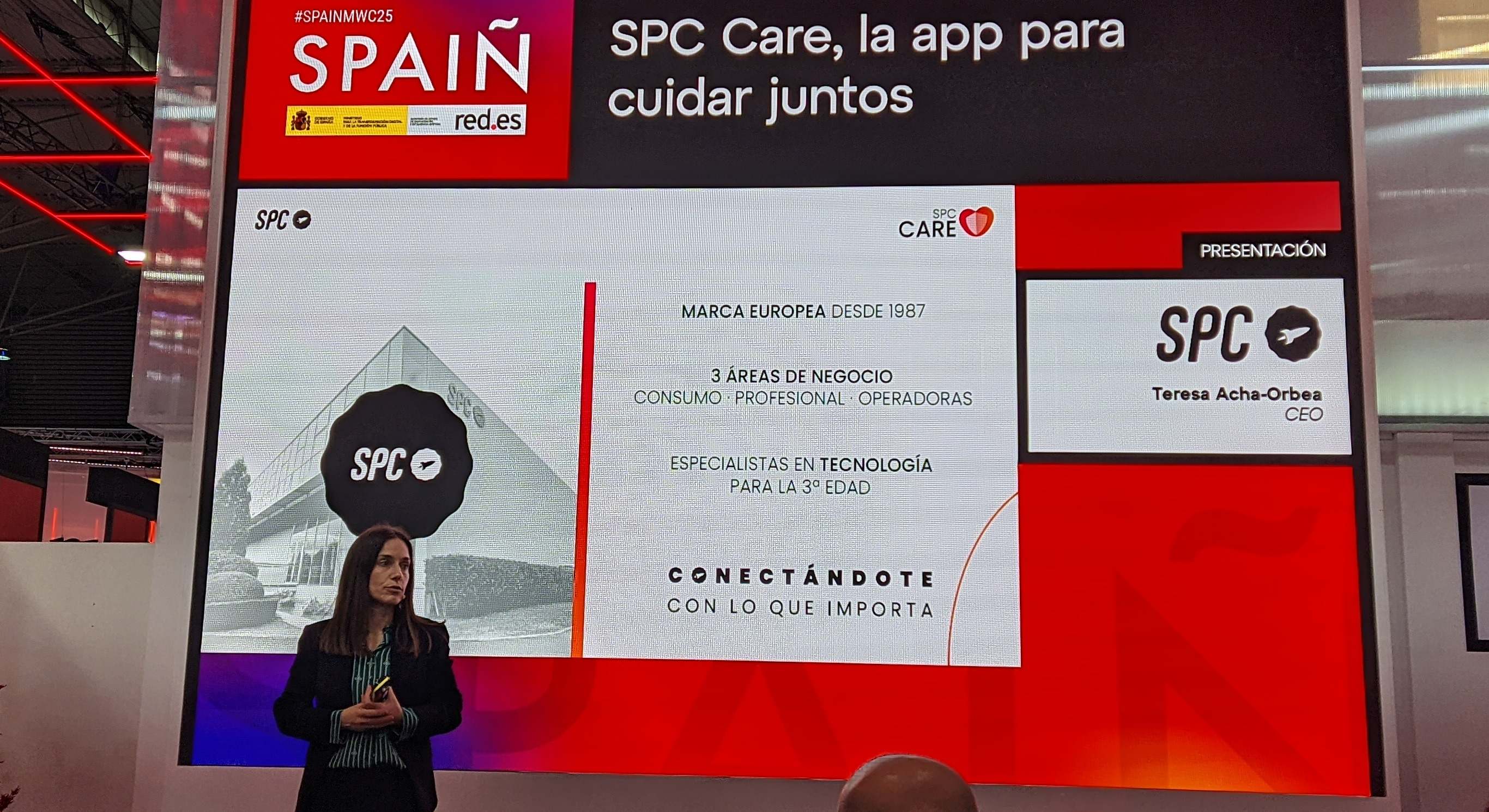 La consejera delegada de Teresa Acha-Orbea en el MWC 2025. EE