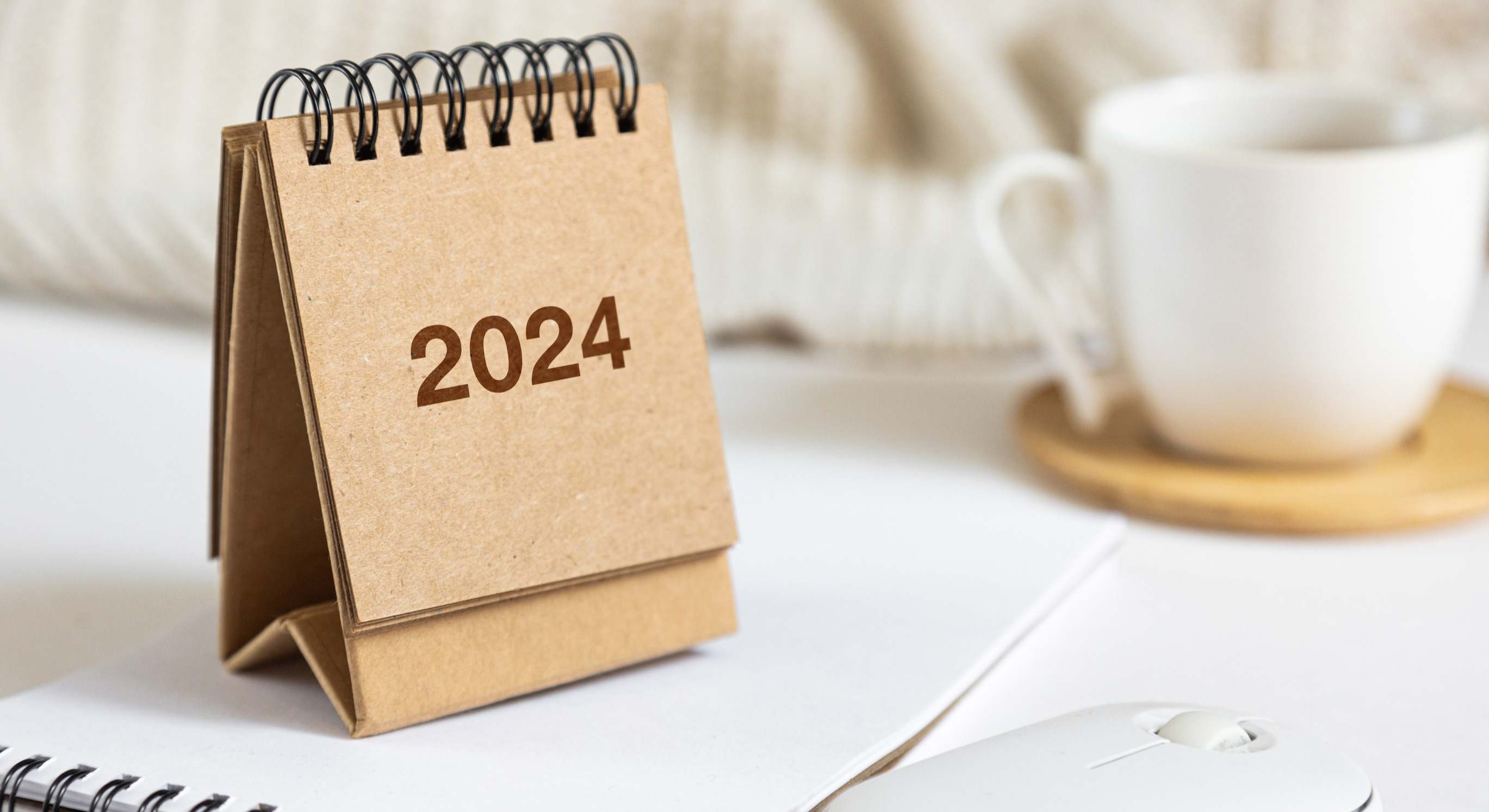 Un calendario de 2024