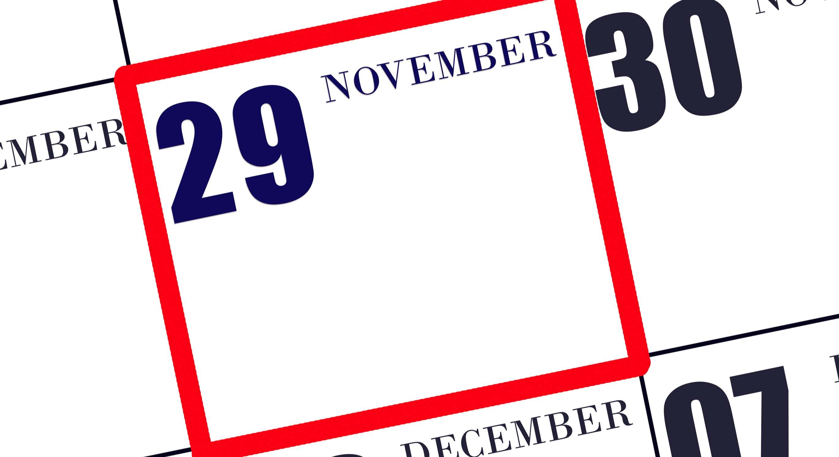 29 de noviembre