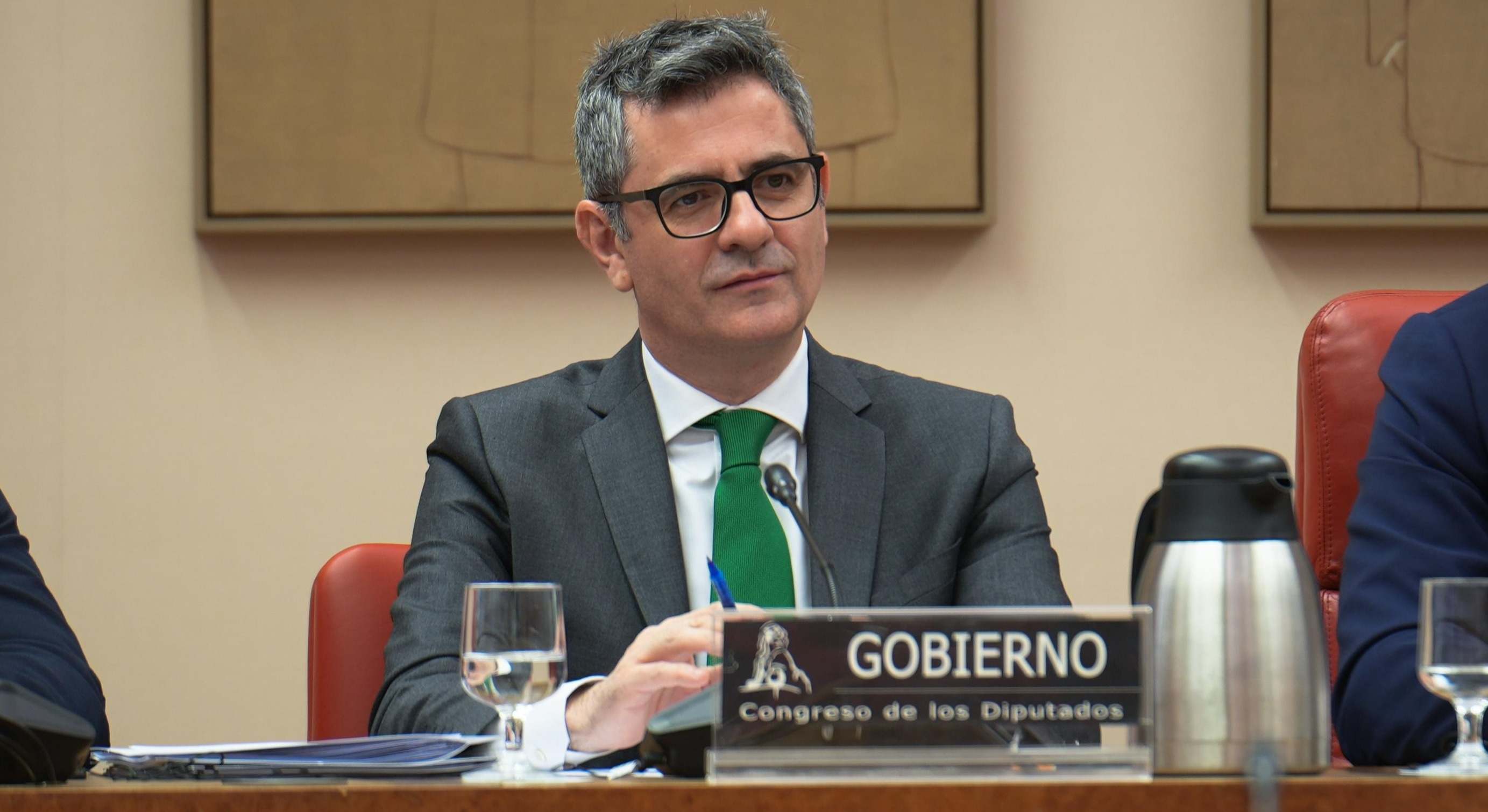 El ministro de la Presidencia, Justicia y Relaciones con las Cortes, Félix Bolaños