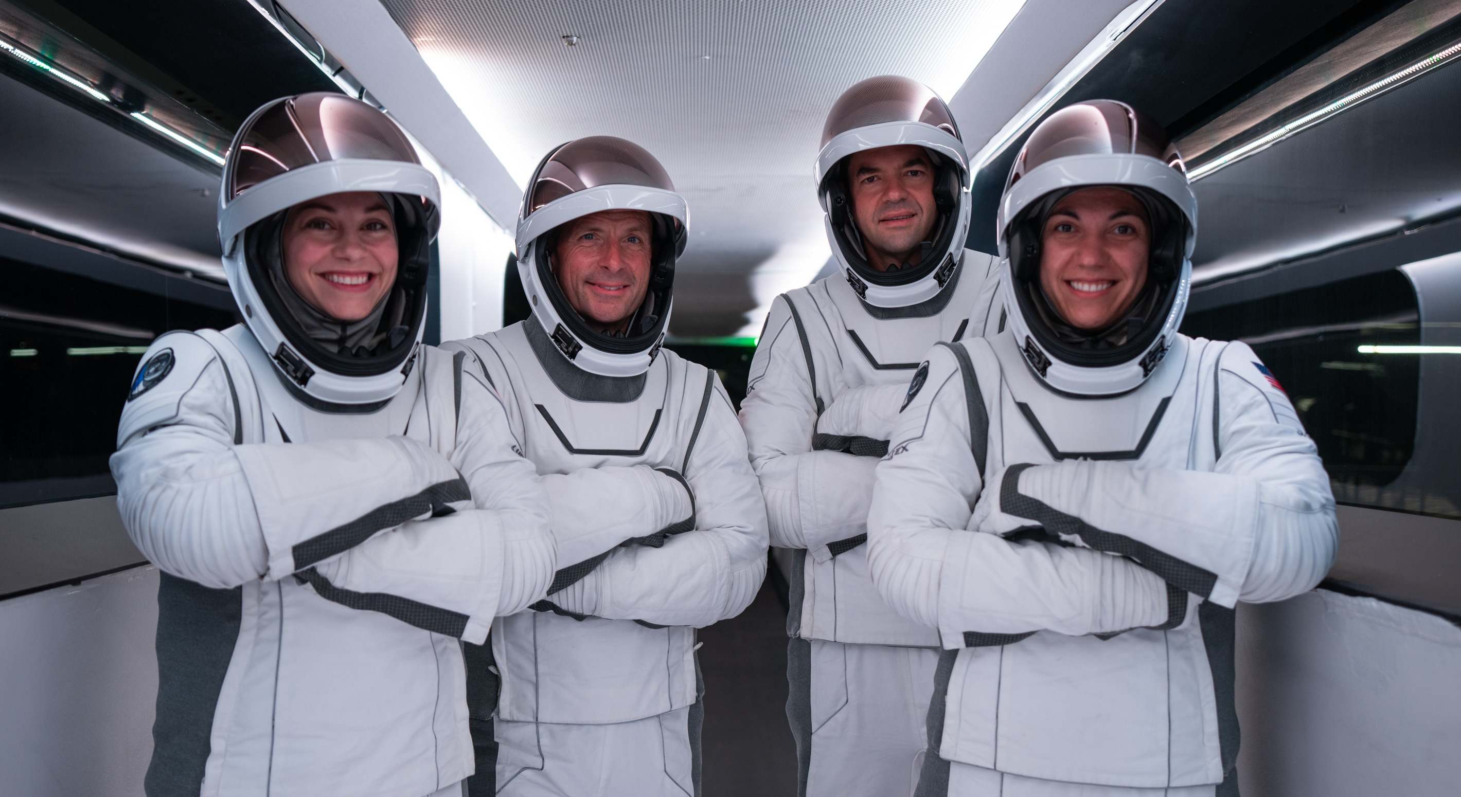 Los cuatro astronautas de la misión Polaris Dawn de SpaceX