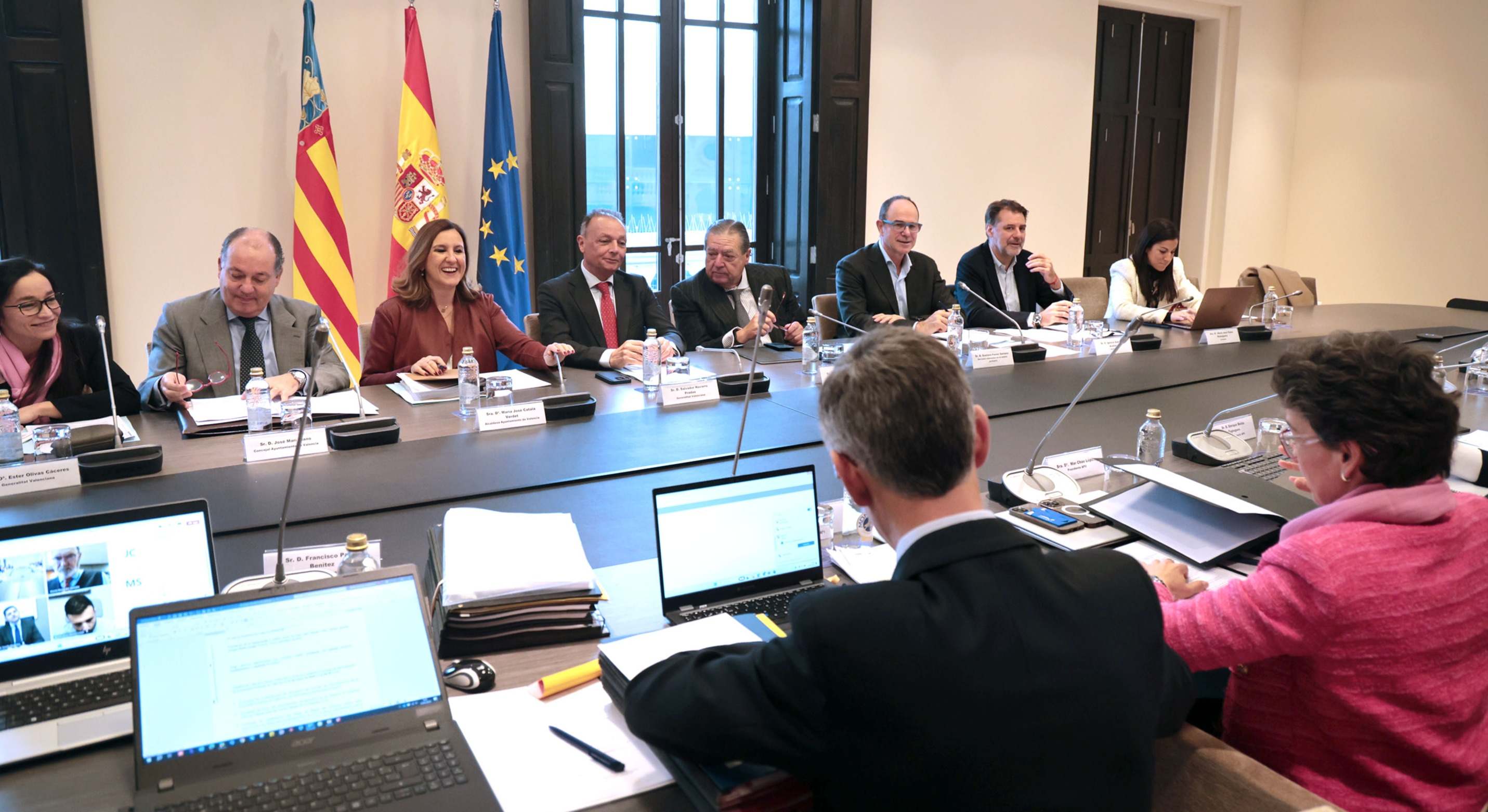 Una reunión del consejo de administración del puerto de Valencia,