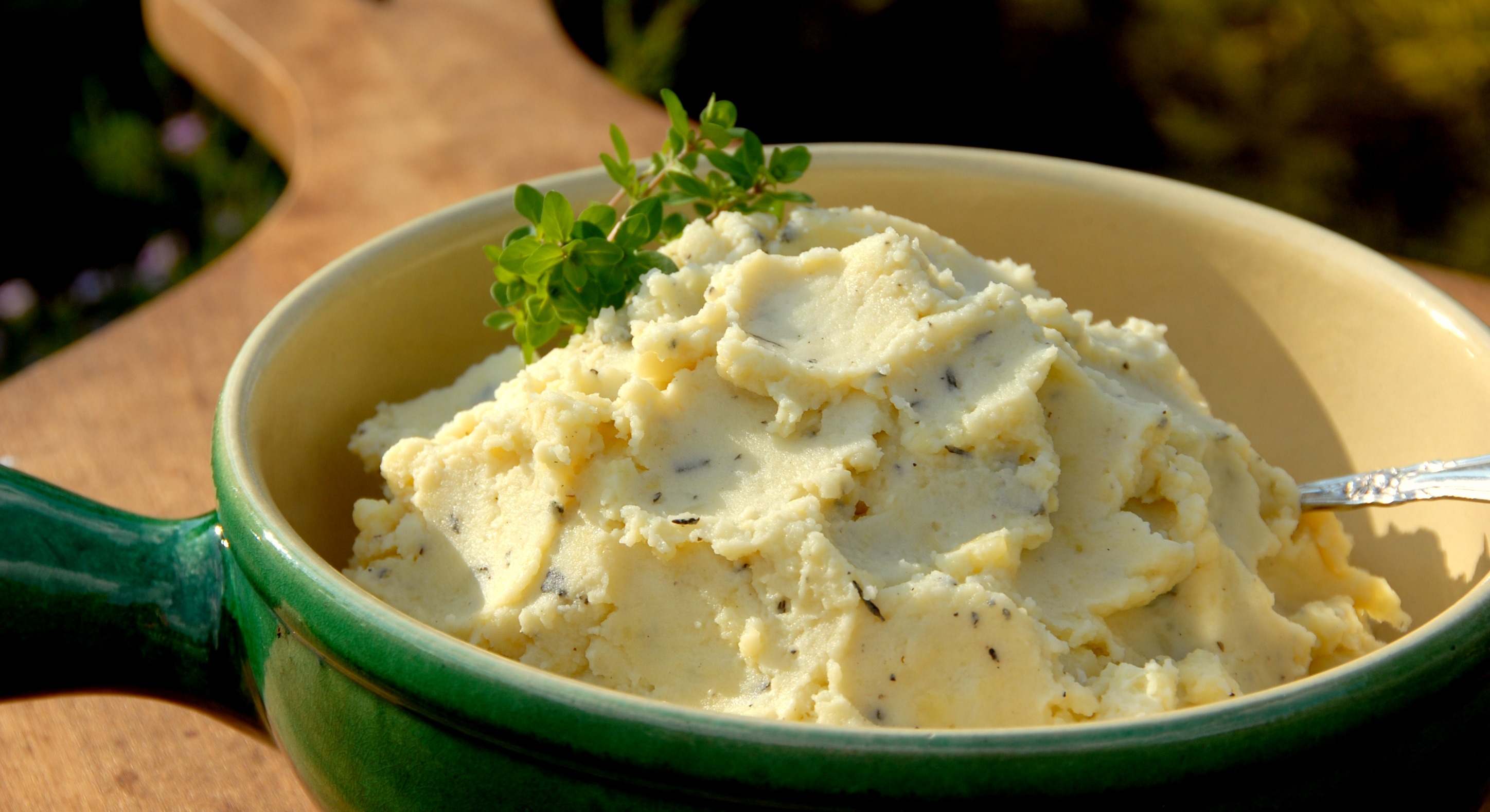 Puré de patatas con hierbas