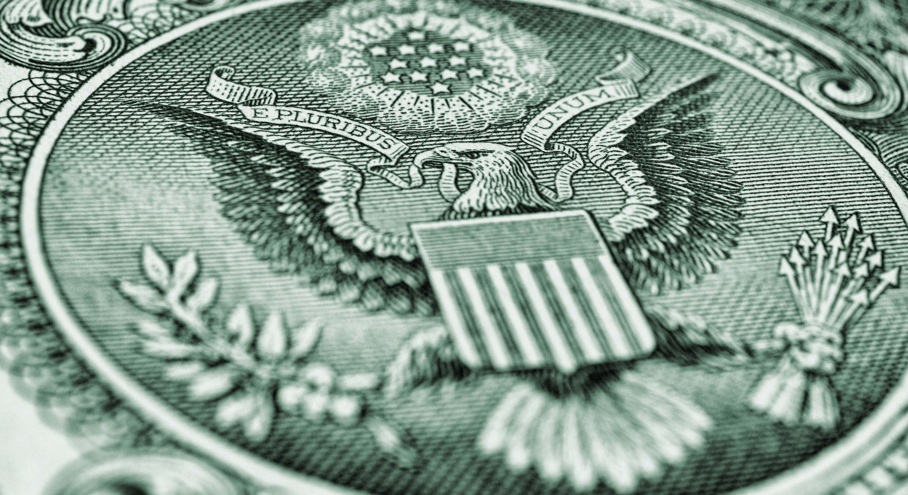 Águila estadounidense en un billete