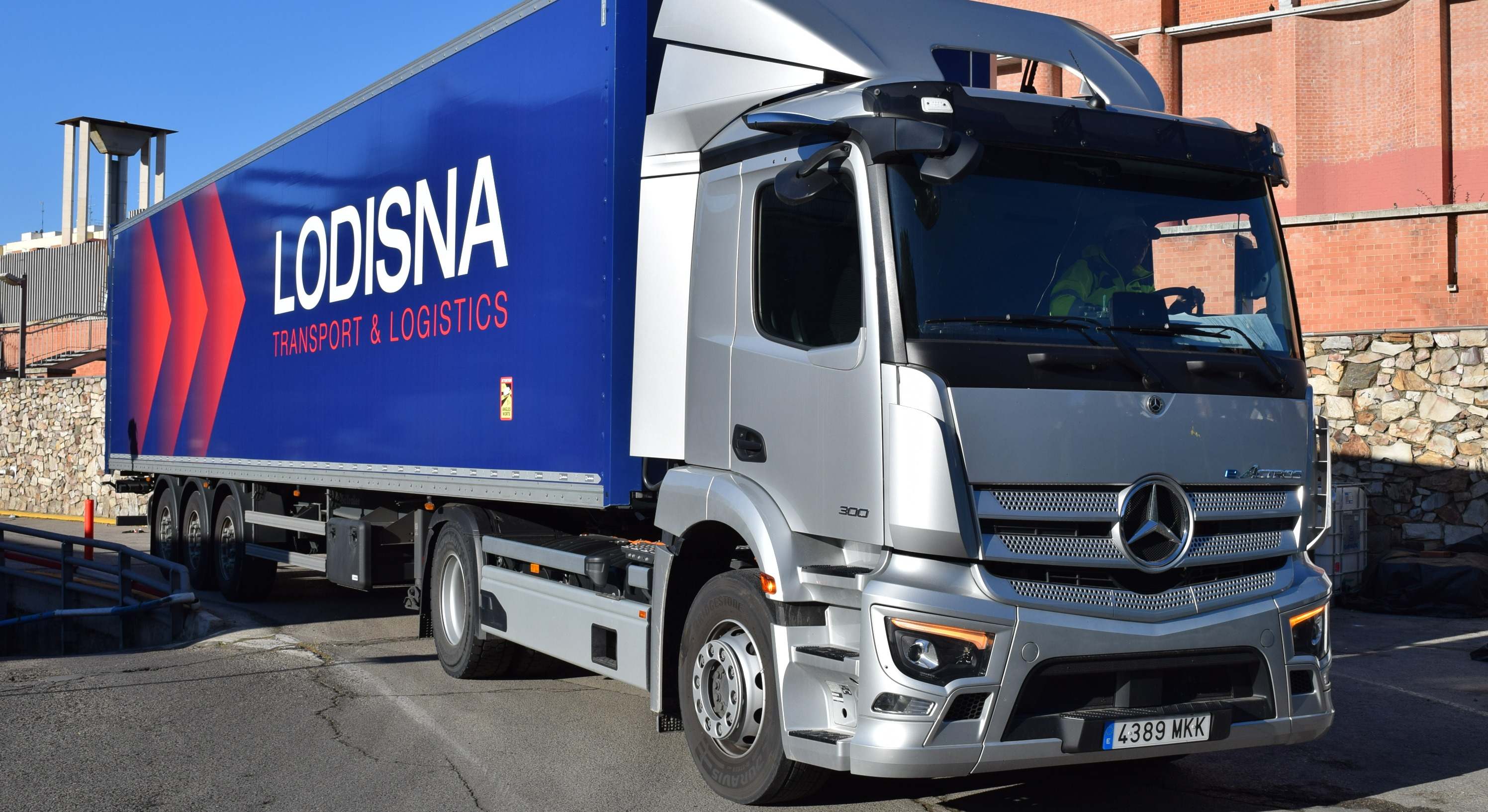 Camión eActros City Truck 3 de Lodisna en La Vaguada