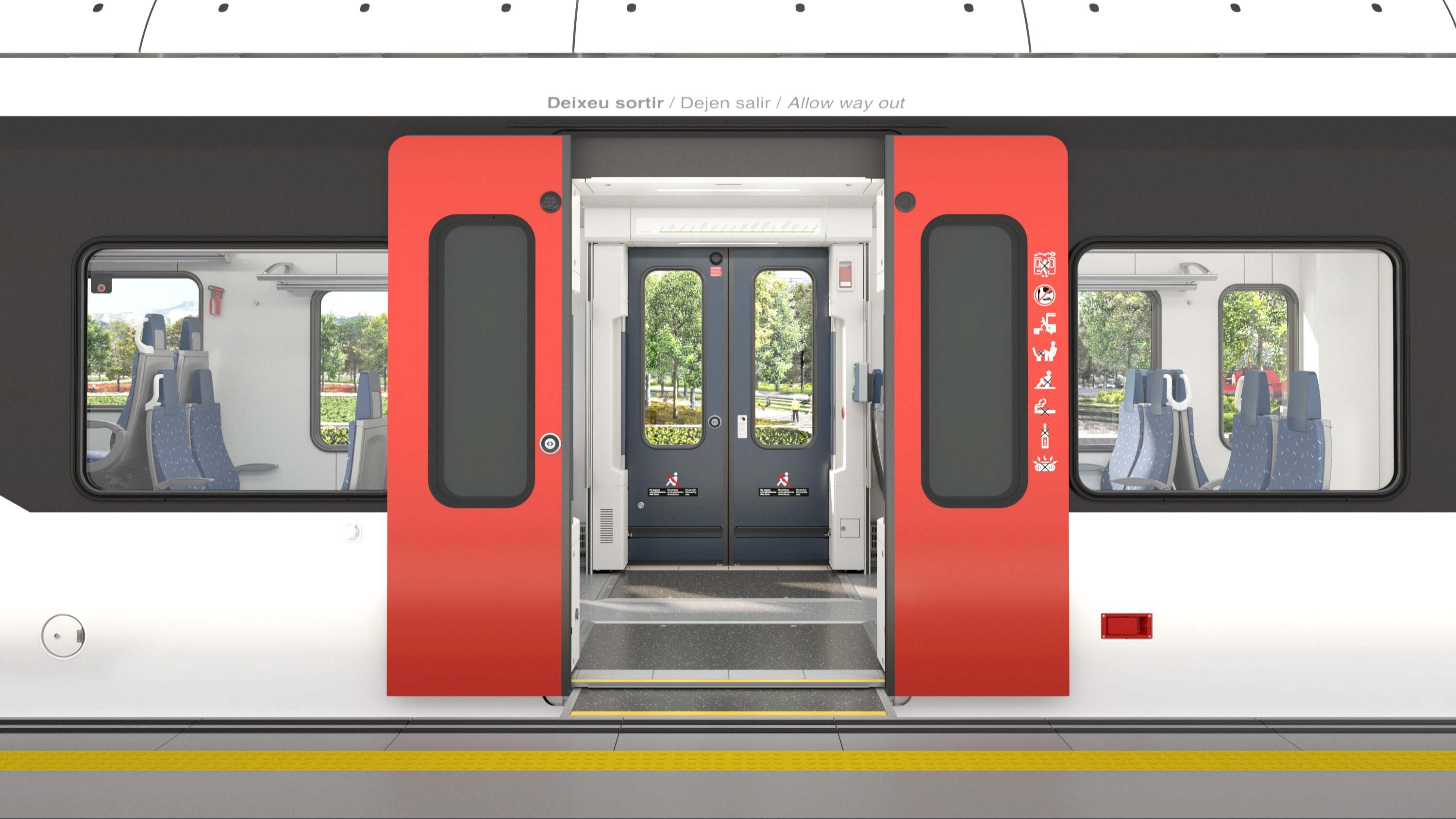 Simulación de los nuevos trenes de Rodalies Lleida-Manresa que operará FGC