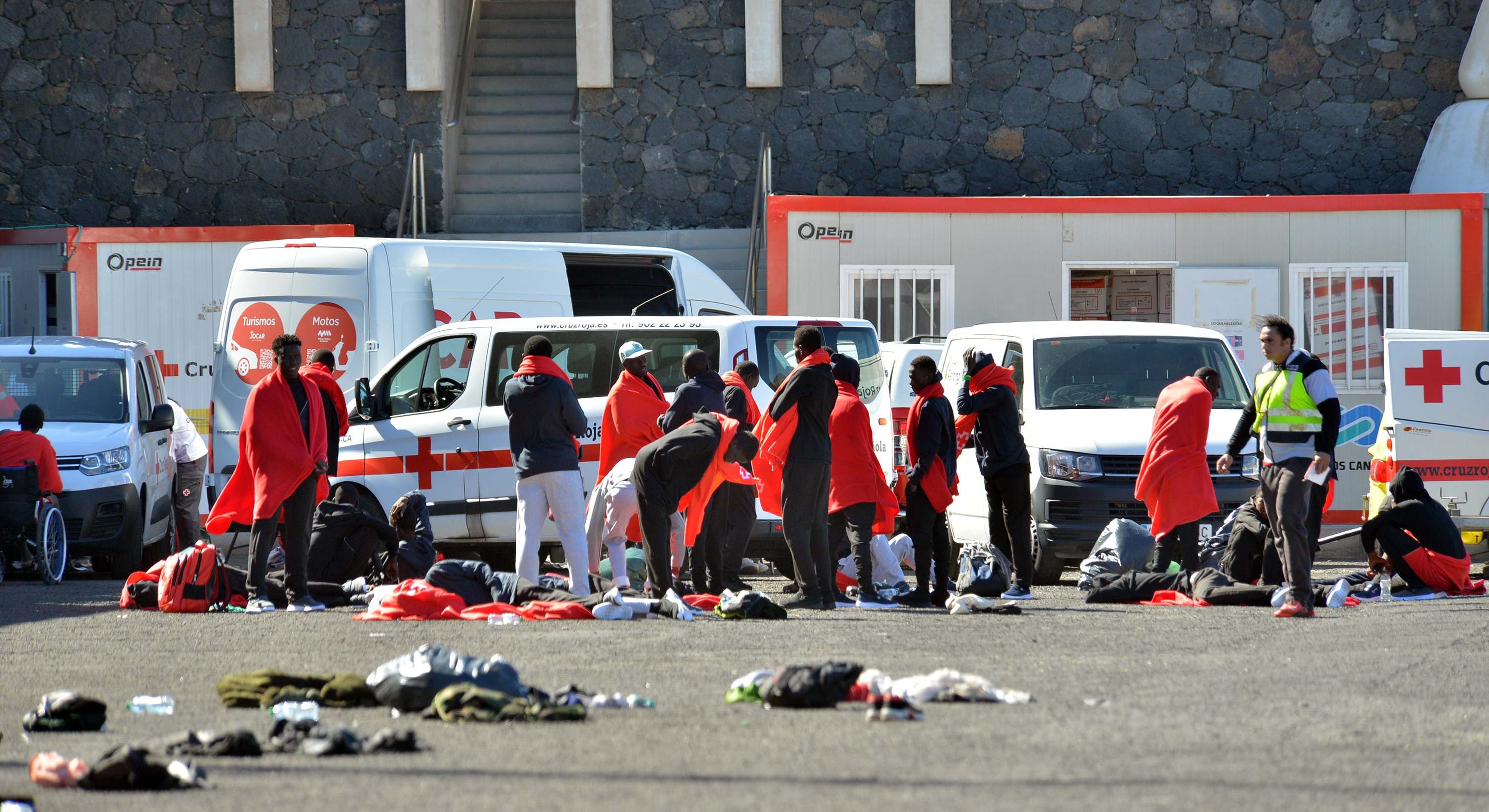 Foto de recurso tras la llegada de un cayuco a las costas canarias.