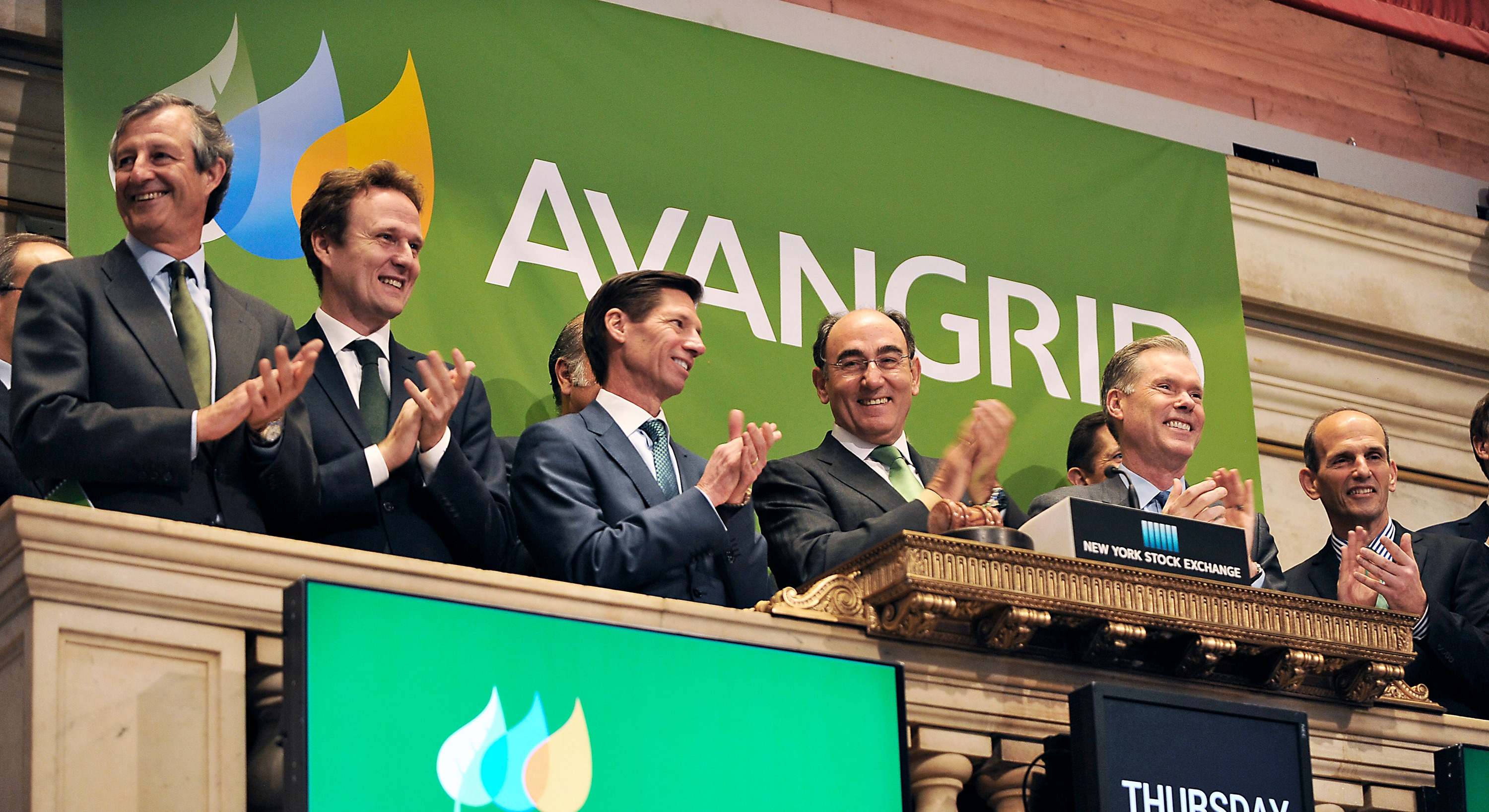 El presidente de Iberdrola, Ignacio Sánchez Galán, en el evento de salida a Bolsa de Avangrid en Nueva York en 2015. Matthew McDermott