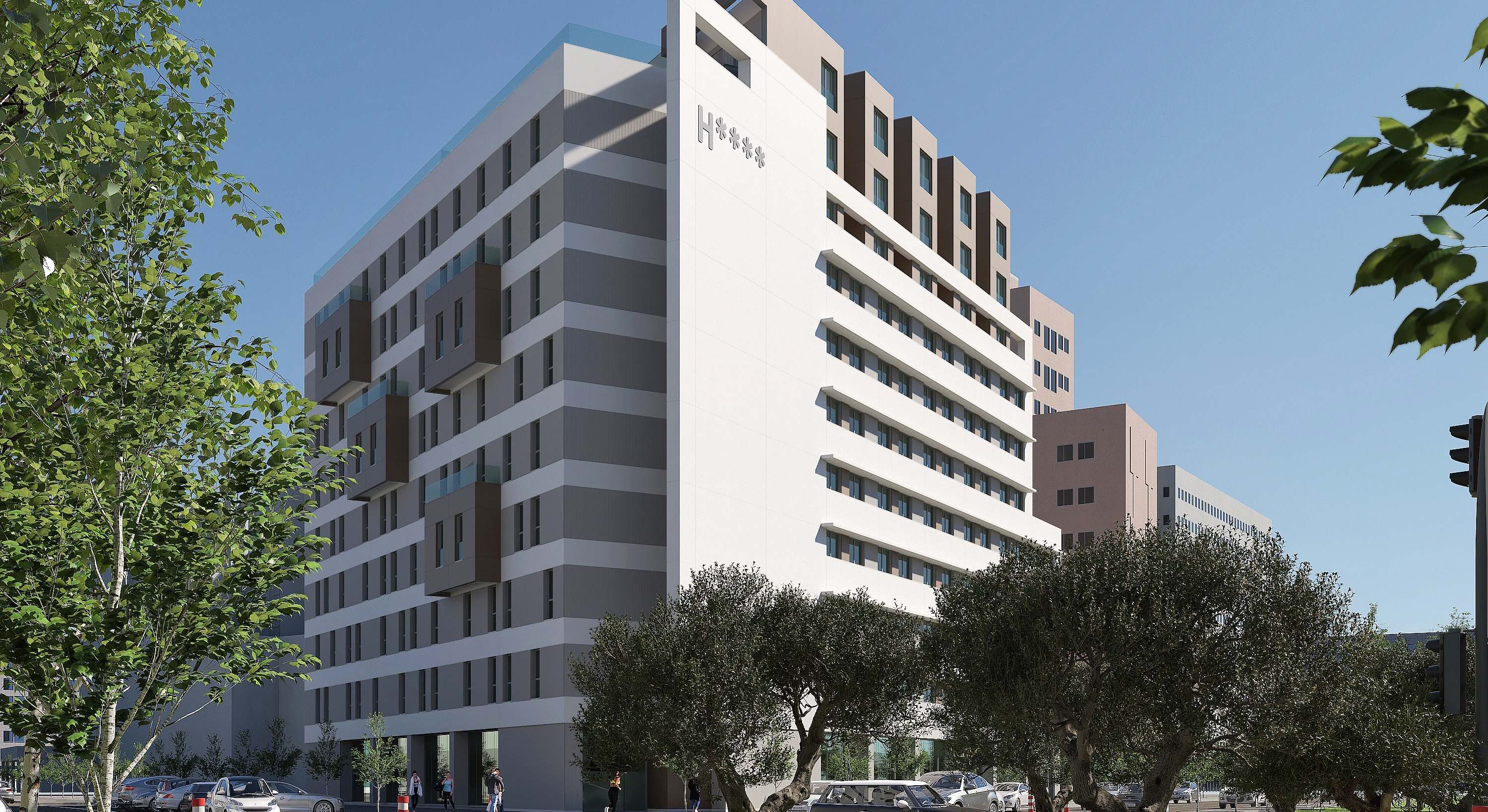 Recreación del aspecto del hotel.