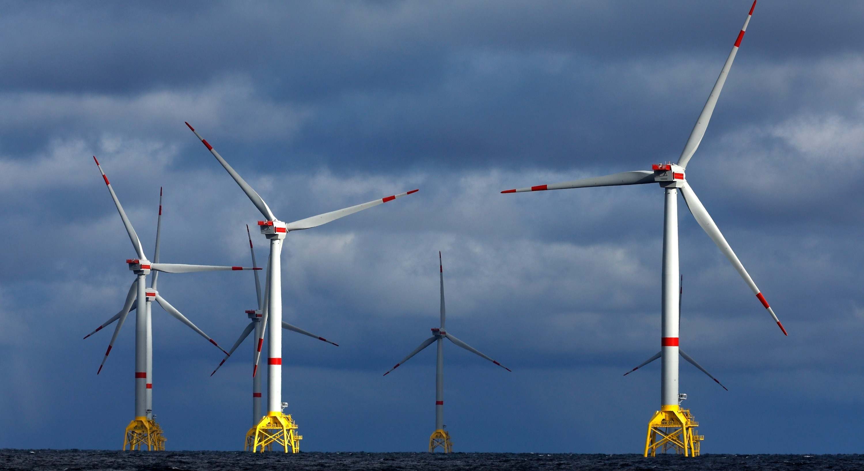 Turbinas en un parque eólico de Iberdrola