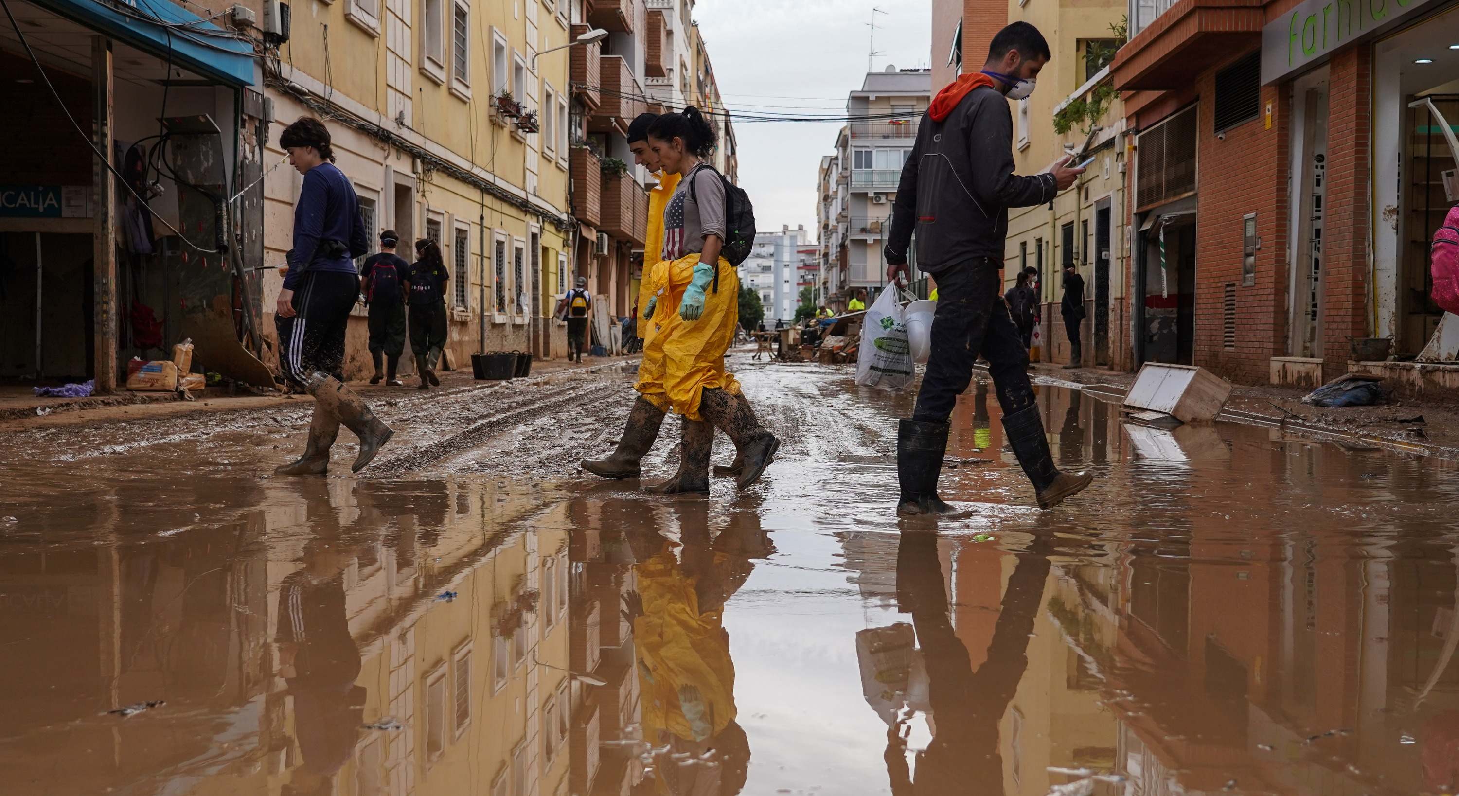 Zona inundada en Valencia tras la DANA. / Foto: EP