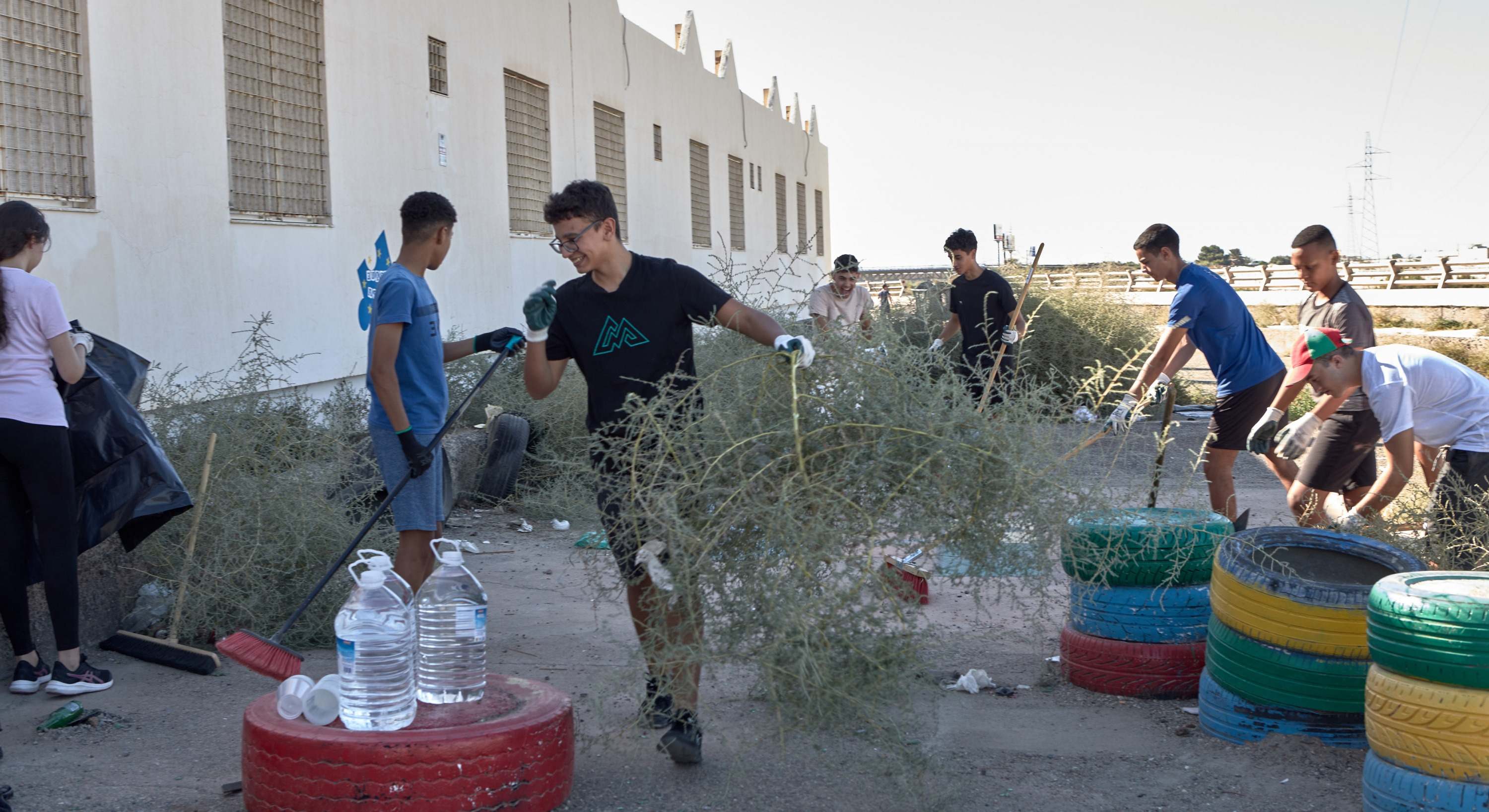 Jóvenes beneficiarios del proyecto Aljadid, Nuevos Caminos.