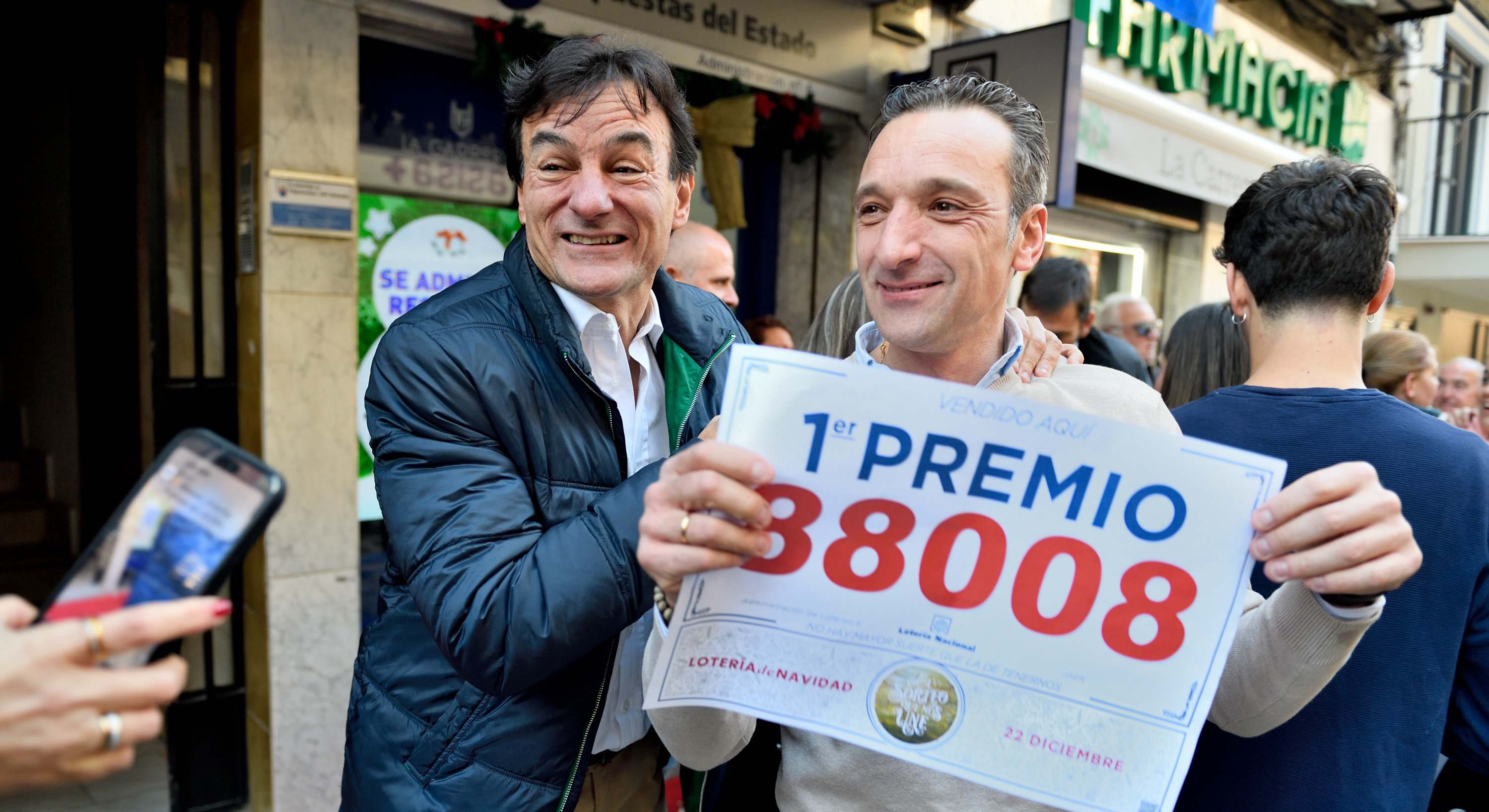 Celebración del 'Gordo' en 2023 en Jaén. Foto: Juan de Dios Ortiz / Europa Press.
