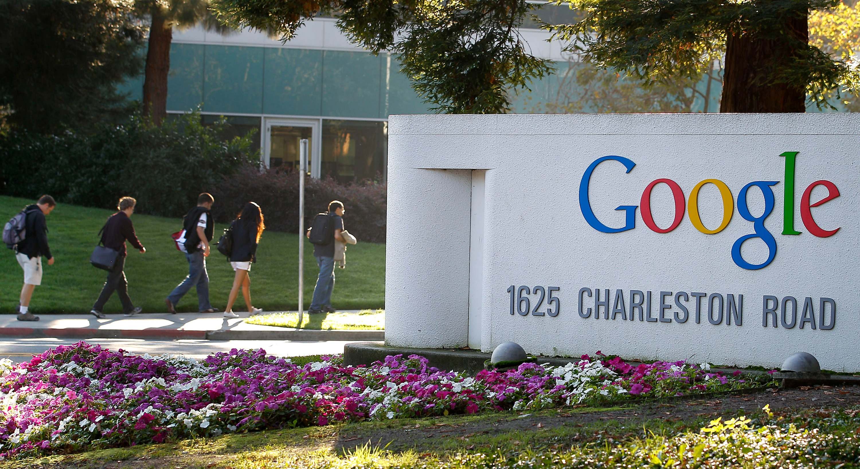 Entrada a la sede de Google