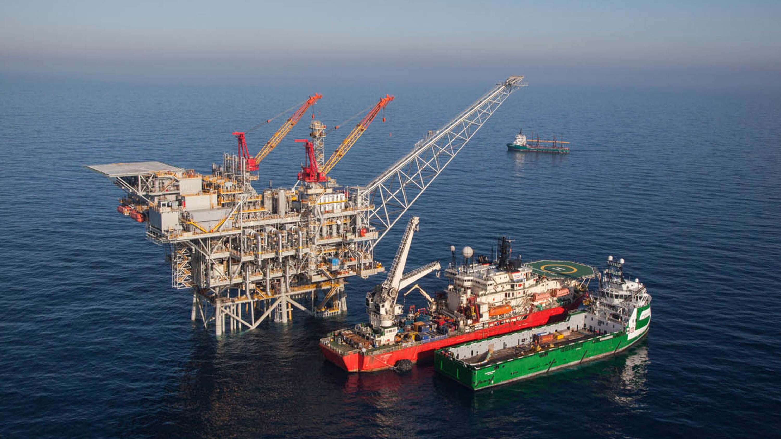 Yacimiento de gas natural de Tamar (Israel). Foto: Bloomberg