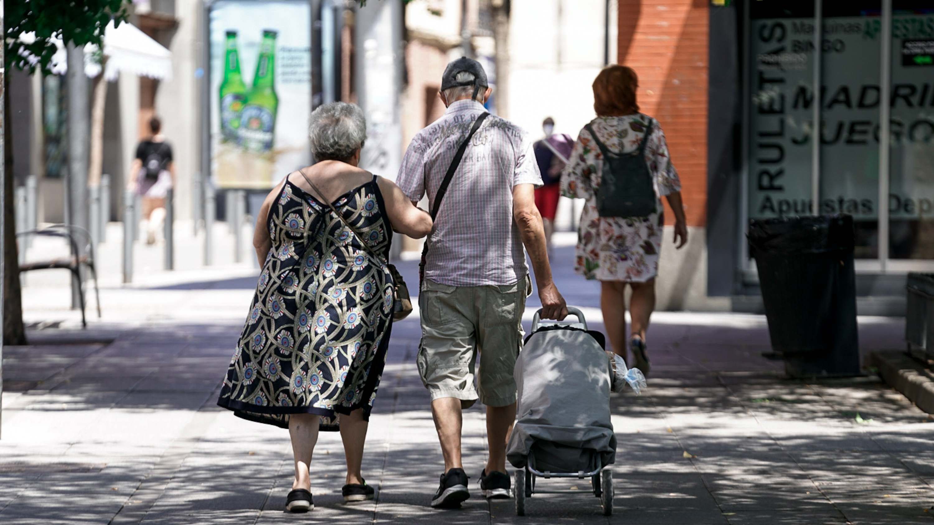 Jubilados en las calles españolas