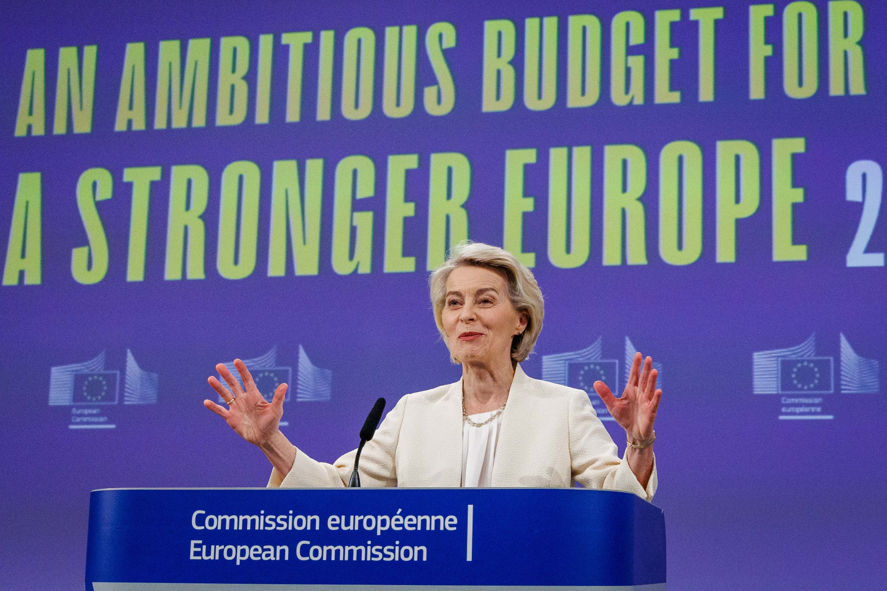La presidenta de la Comisión Europea, Ursula von der Leyen.