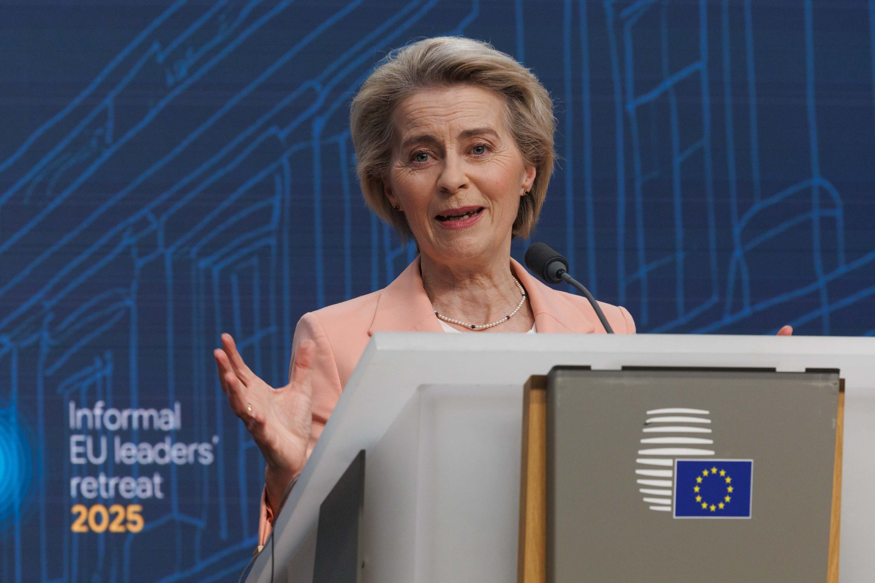 La presidenta de la Comisión Europea, Ursula von der Leyen.