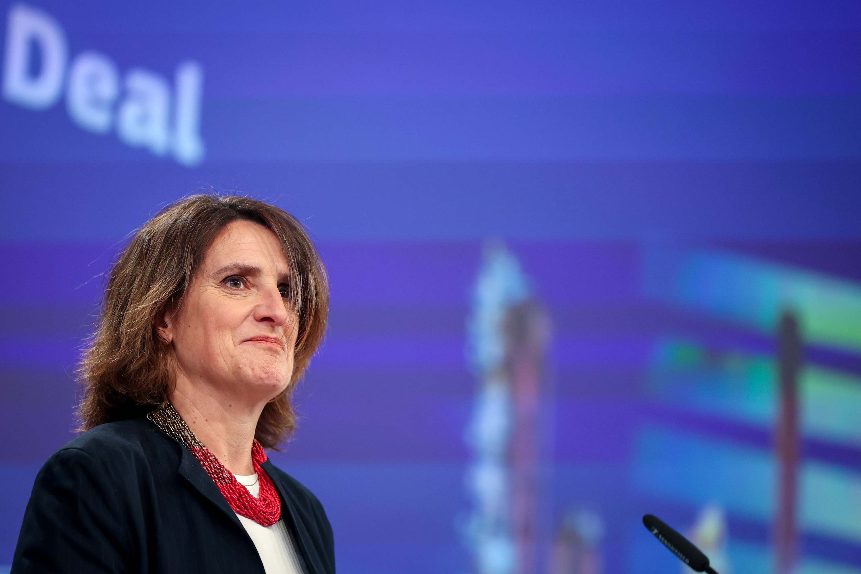 La vicepresidenta de la Comisión Europea, responsable de Competencia, Teresa Ribera.