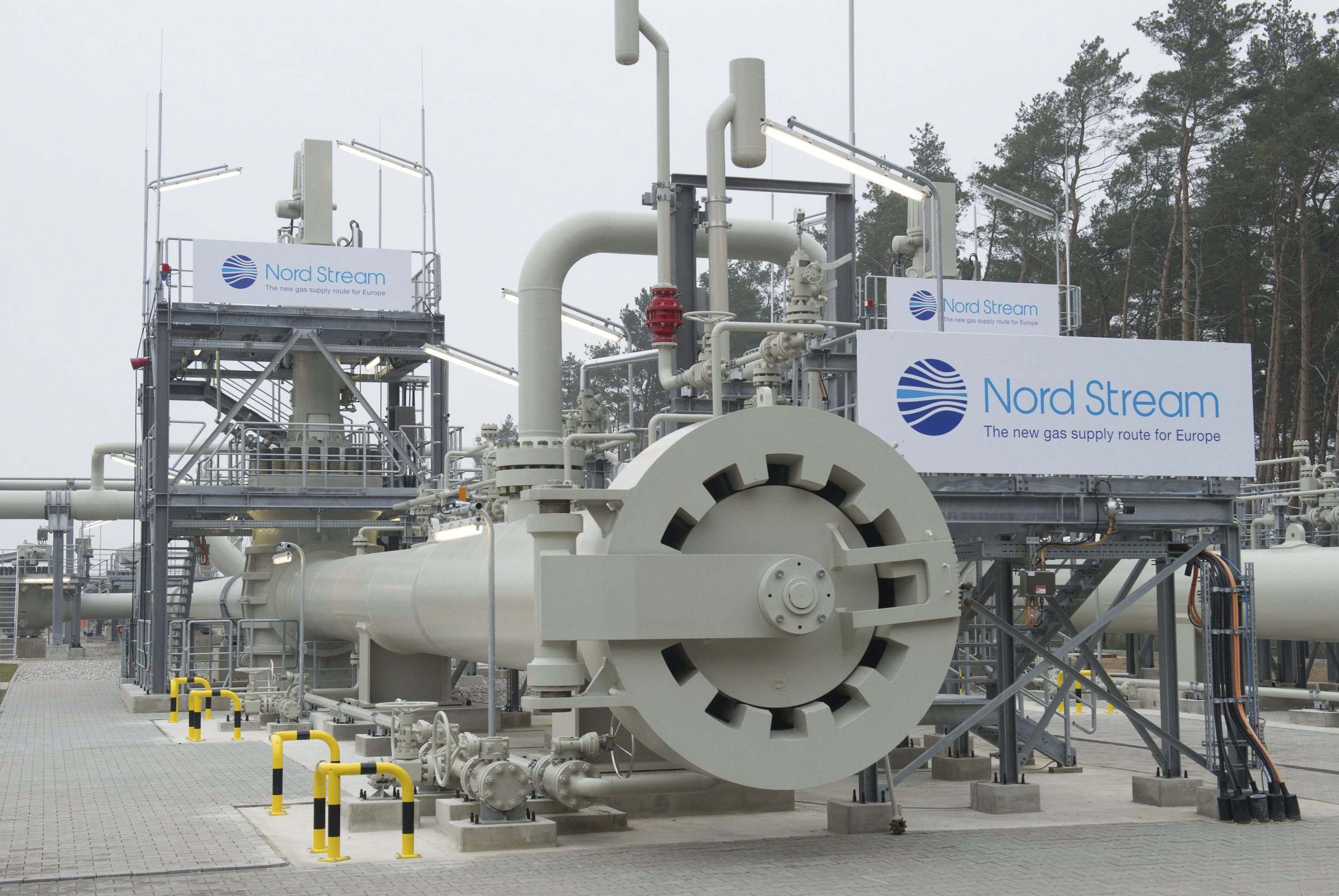 Vista del gasoducto de Nord Stream.
