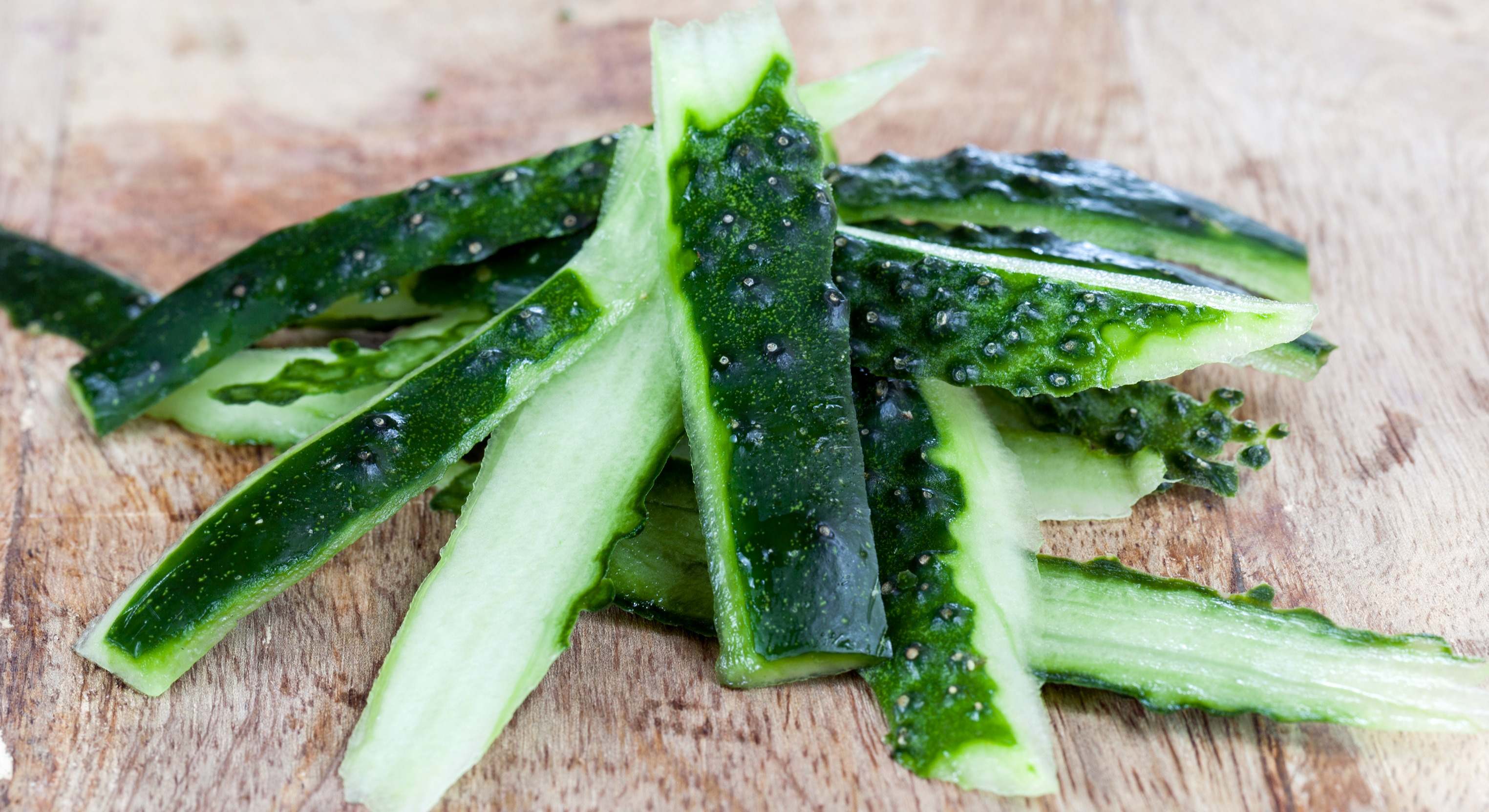 Cáscaras de pepino