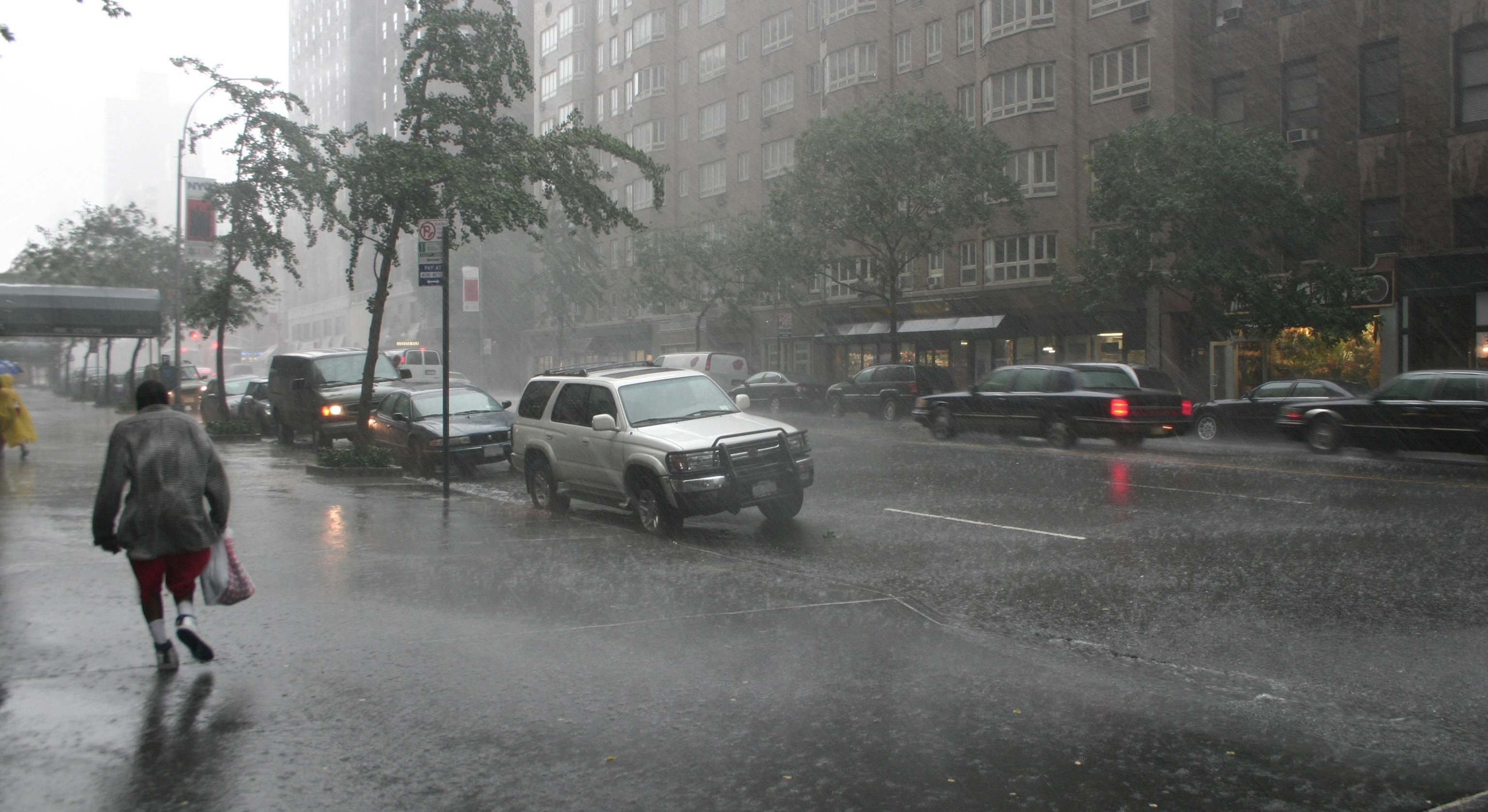 Lluvia en una ciudad