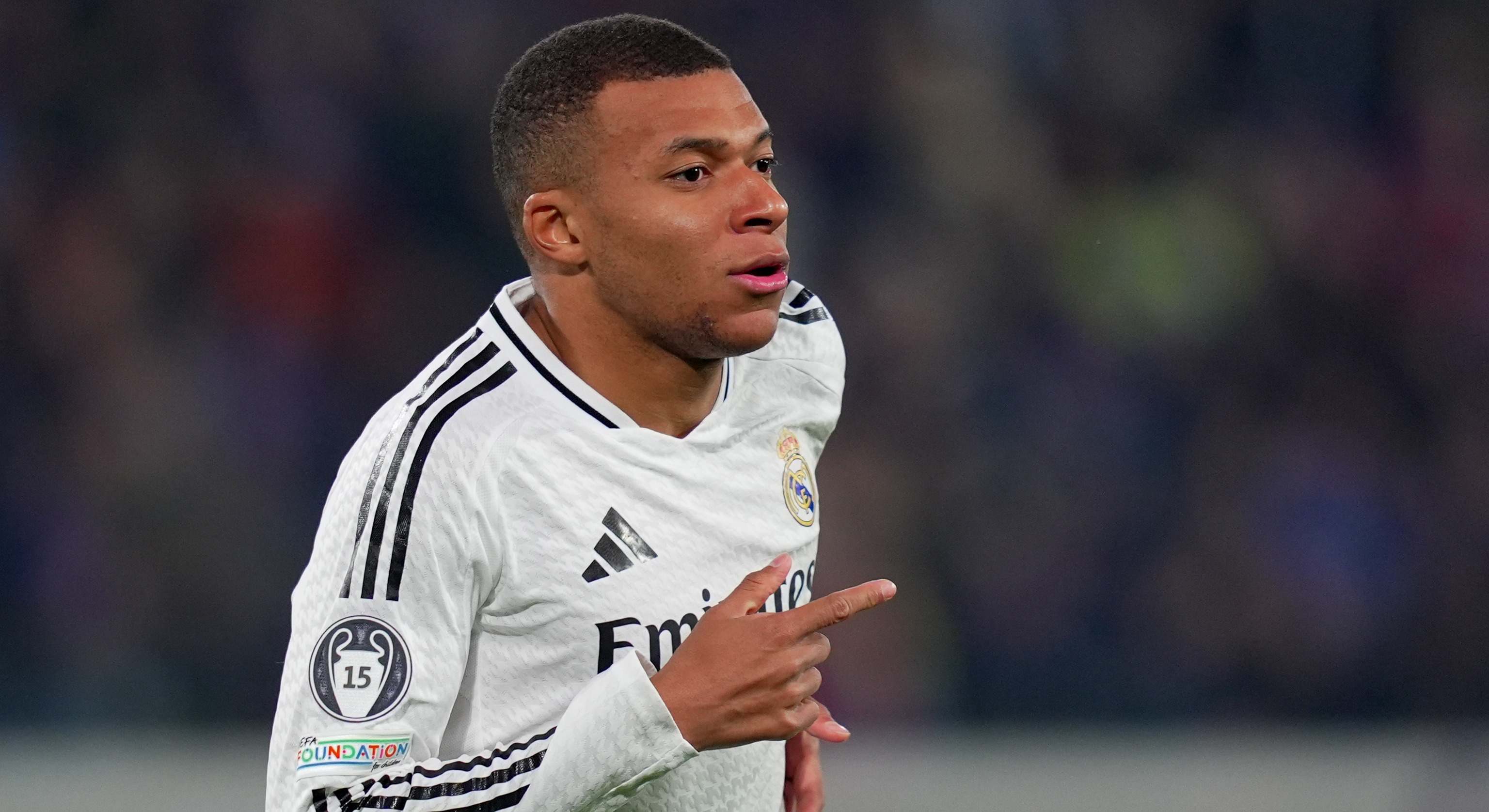 Kylian Mbappé, en un partido reciente del Real Madrid.