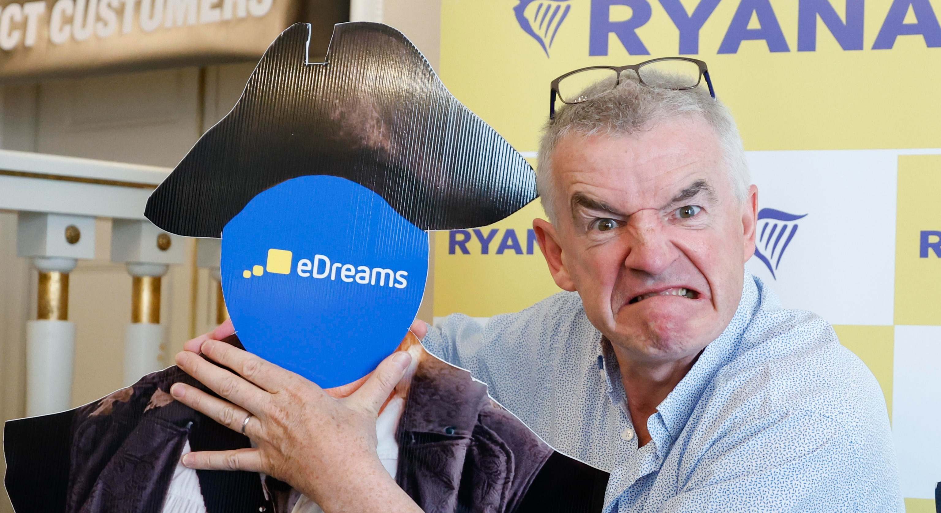 Michael O'Leary, CEO de Ryanair, en una crítica a eDreams, otra OTA a la que considera 'pirata'.