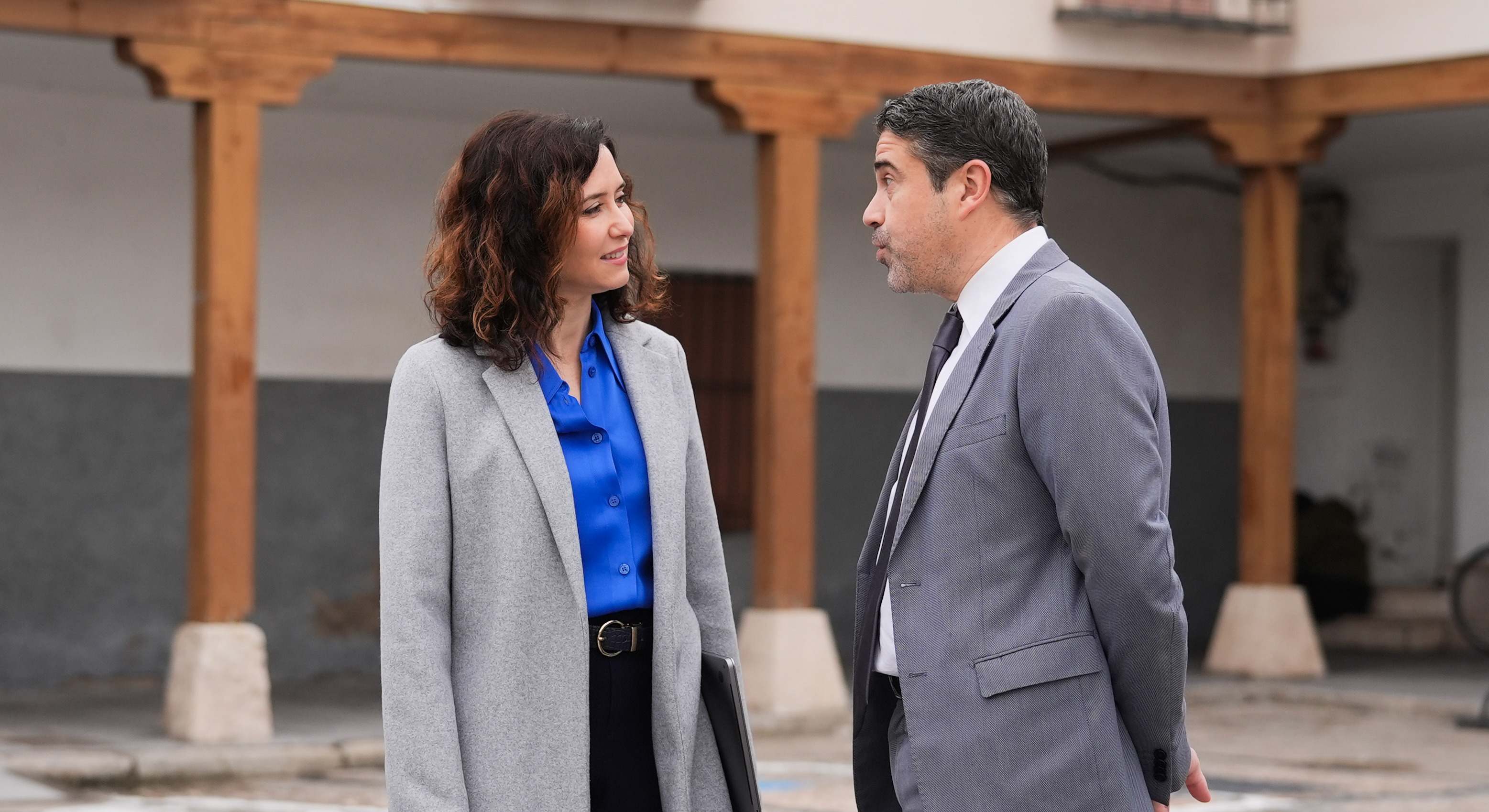 Isabel Díaz Ayuso y el alcalde de Valdemoro, David Conde Rodríguez