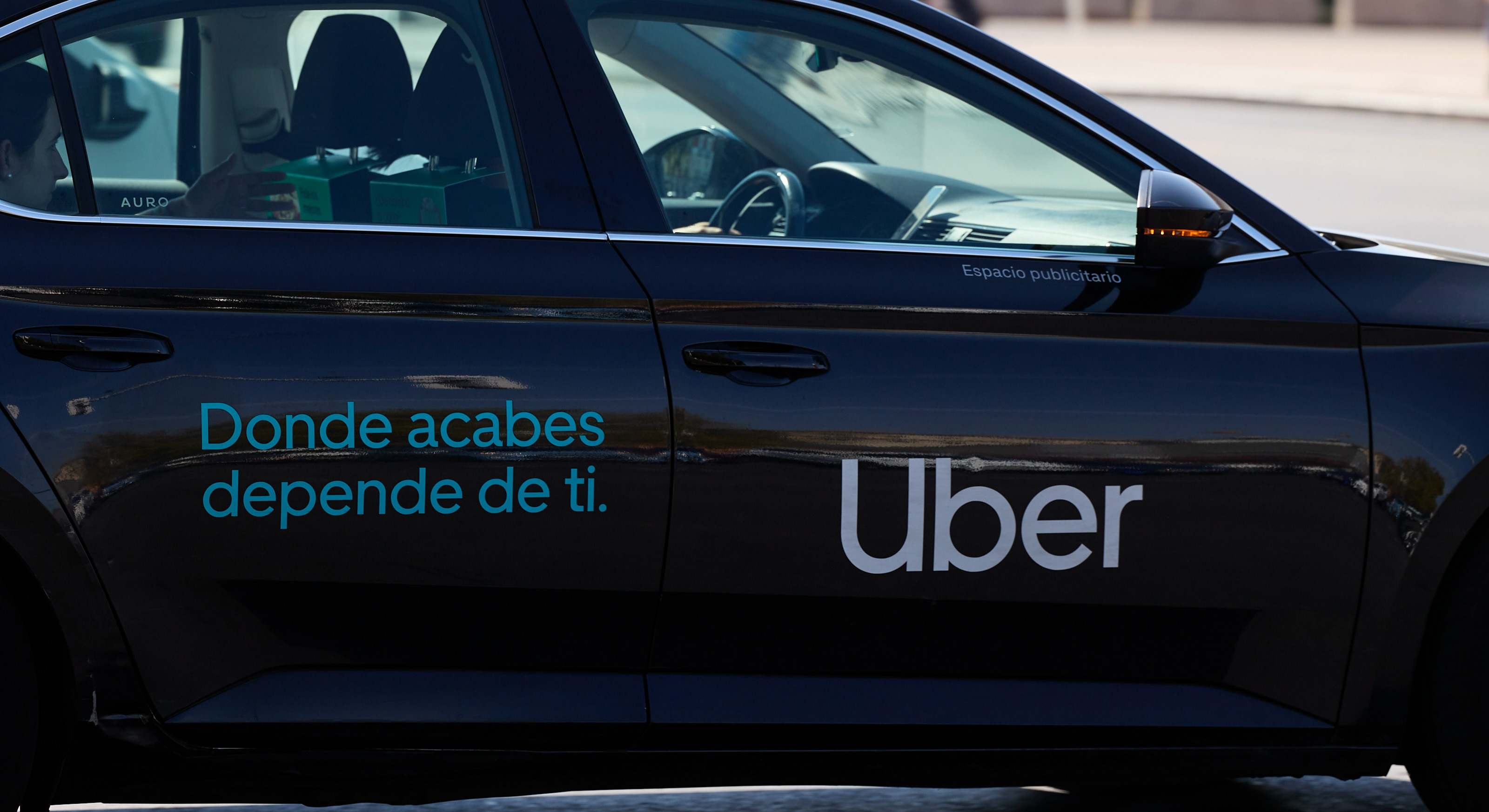 Imagen de recurso de un vehículo de Uber.