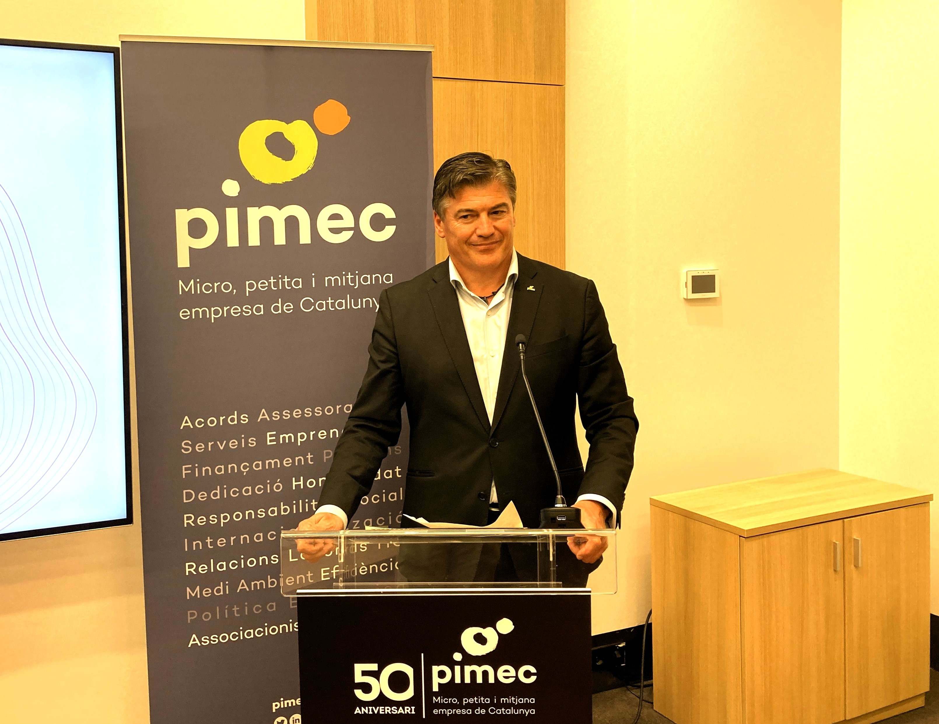 El presidente de Pimec, Antoni Cañete. EE