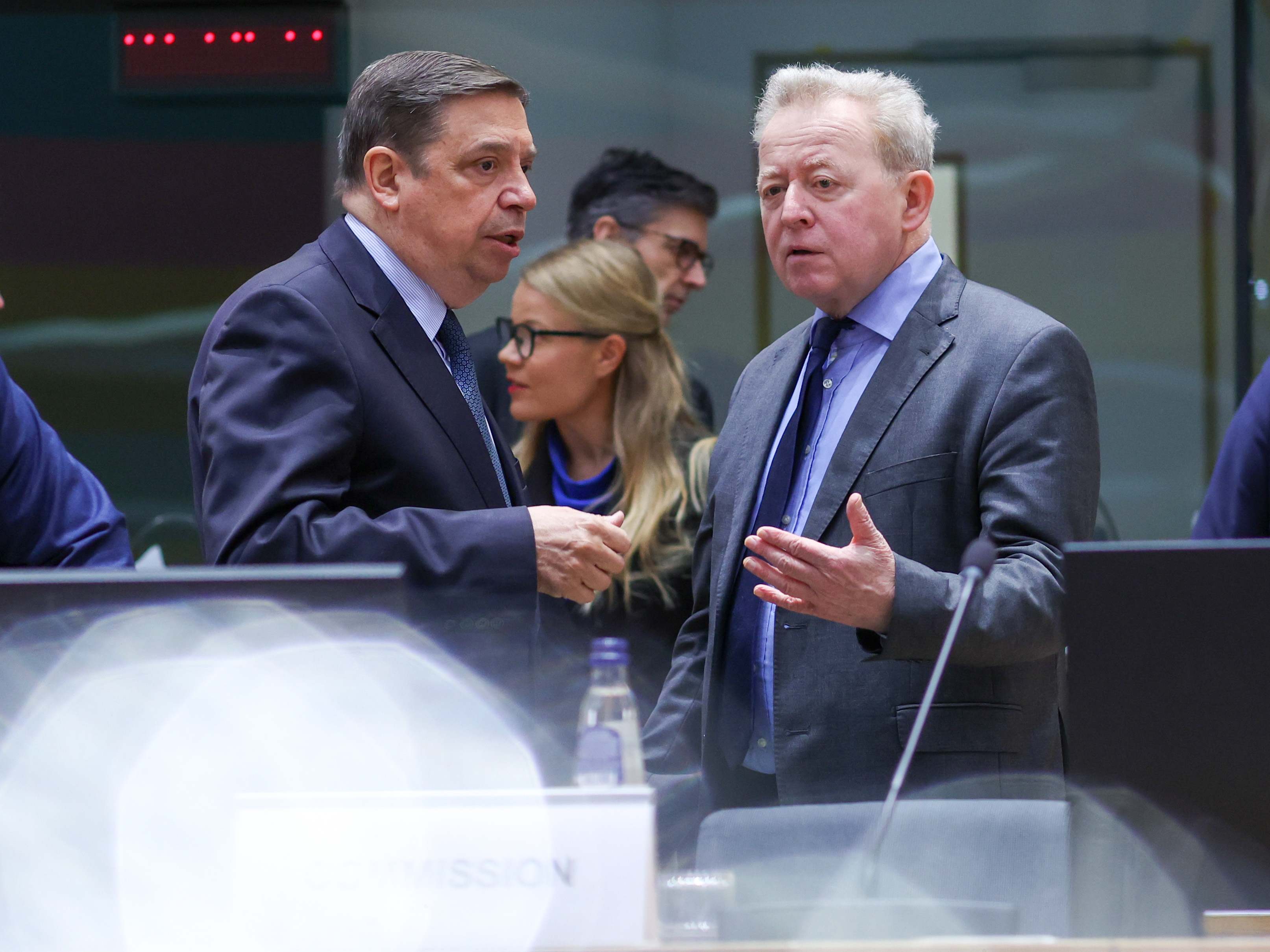 El ministro de Agricultura, Luis Planas y el comisario de Agricultura, Janusz Wojciechowski.
