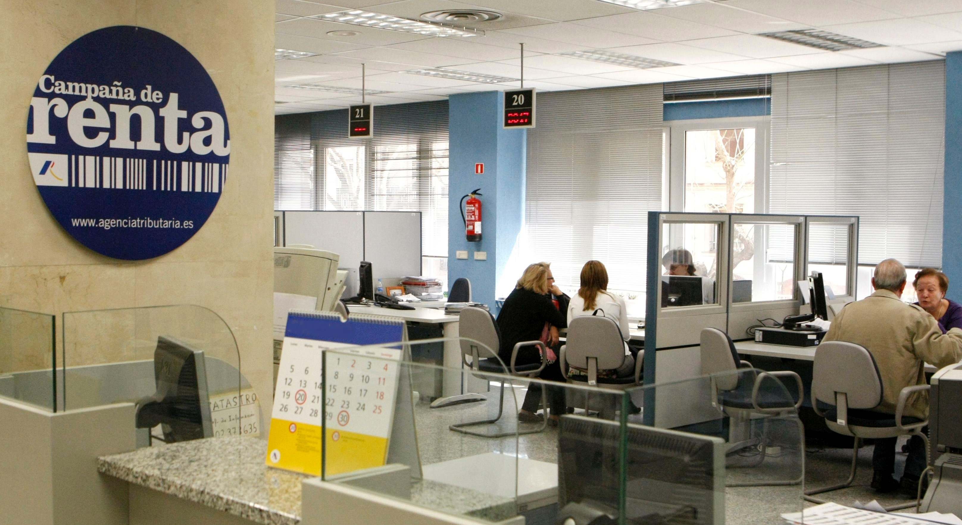 Vista de una oficina de la Agencia Tributaria